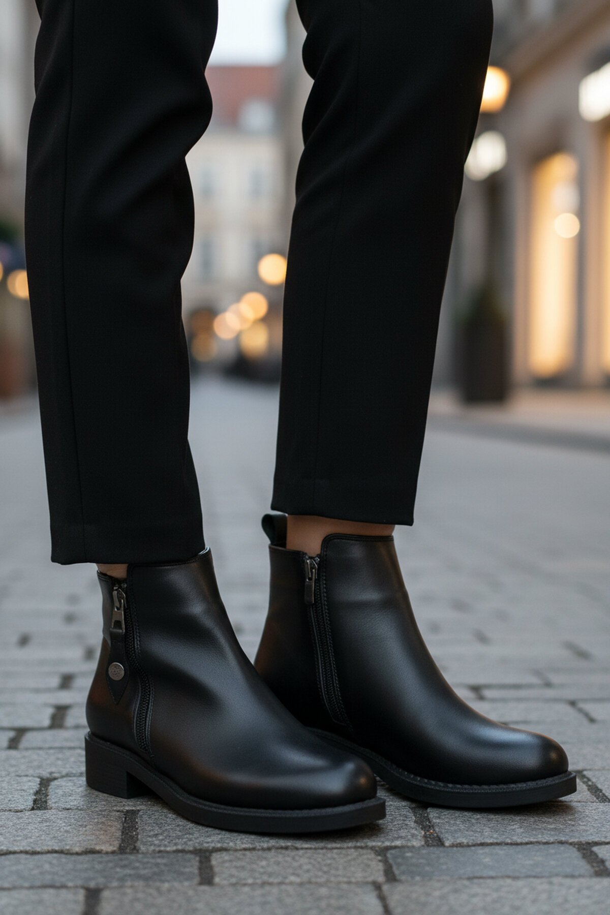 Siyah Cilt İçi Polarlı Kadın Bot 224581 Z