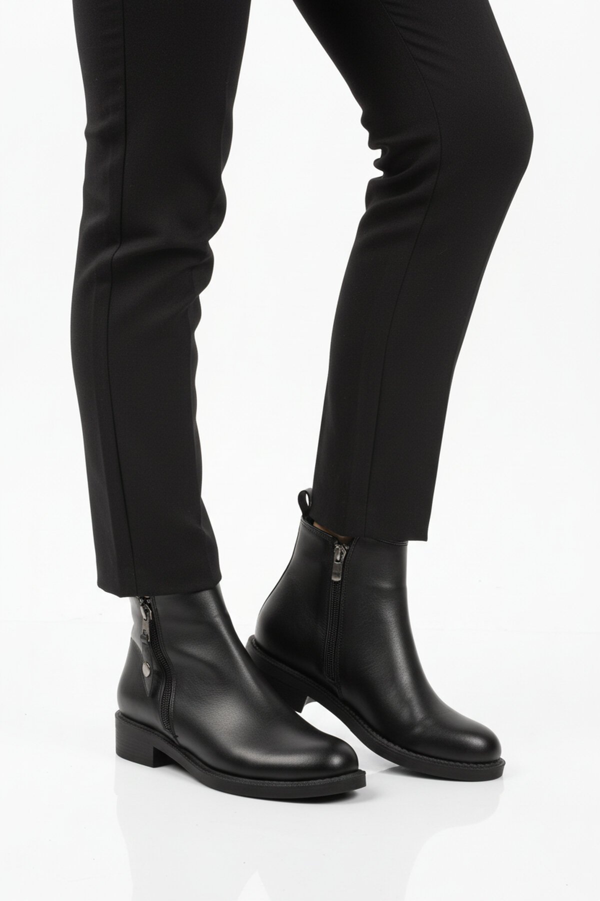Siyah Cilt İçi Polarlı Kadın Bot 224581 Z