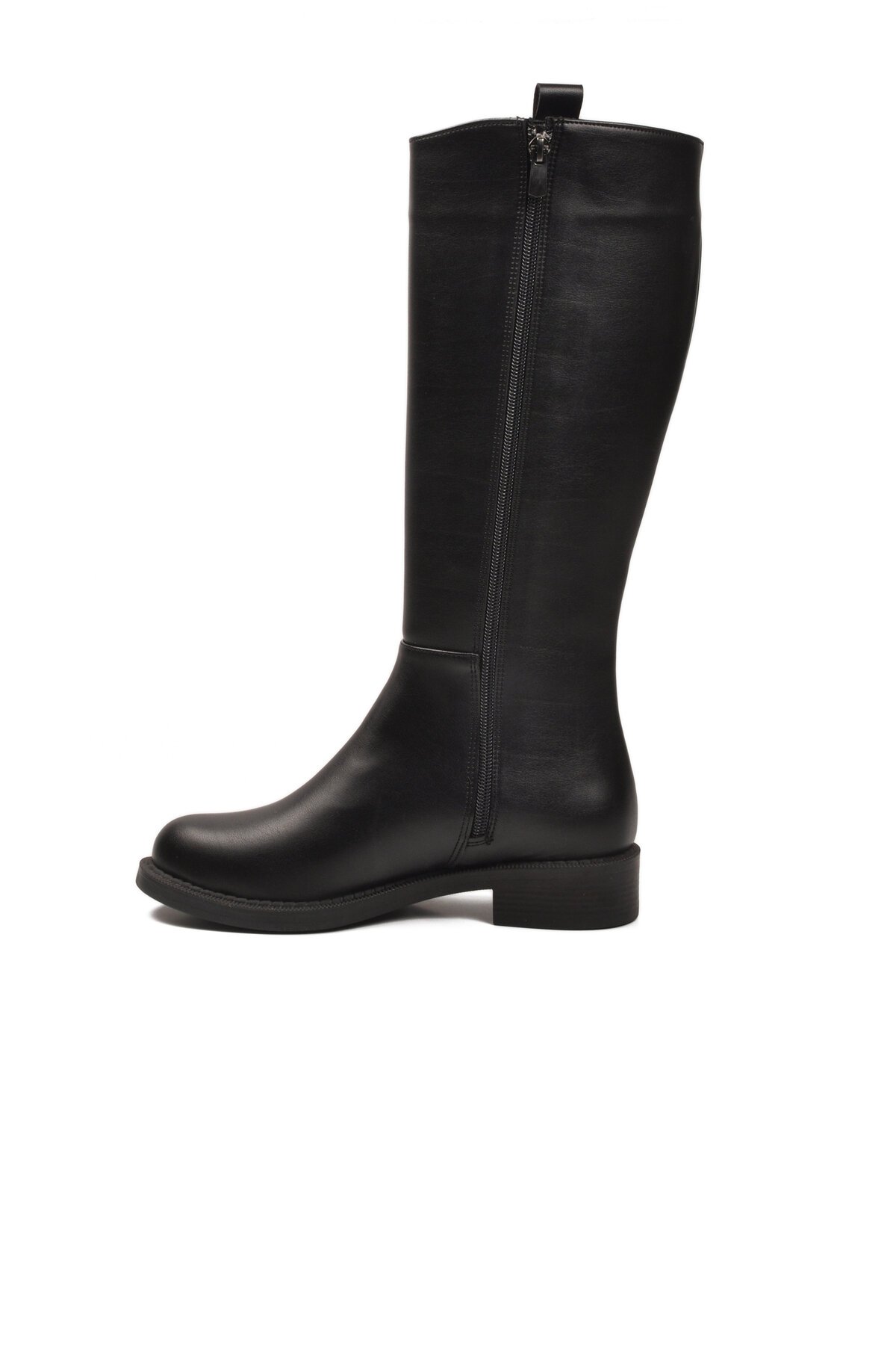 Siyah Cilt Fermuarlı Kadın Çizme 224578 Z