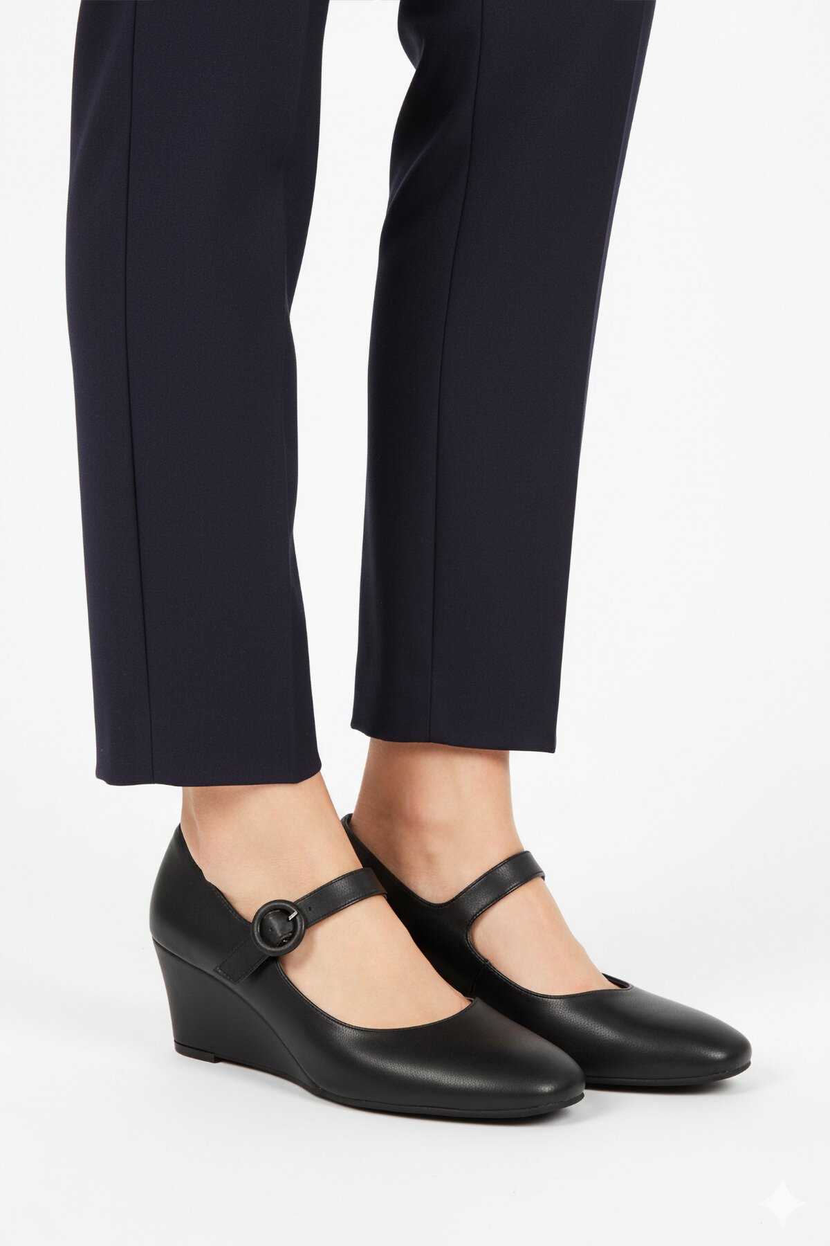 Siyah Cilt Dolgu Topuklu Kadın Topuklu Ayakkabı 312478 Z