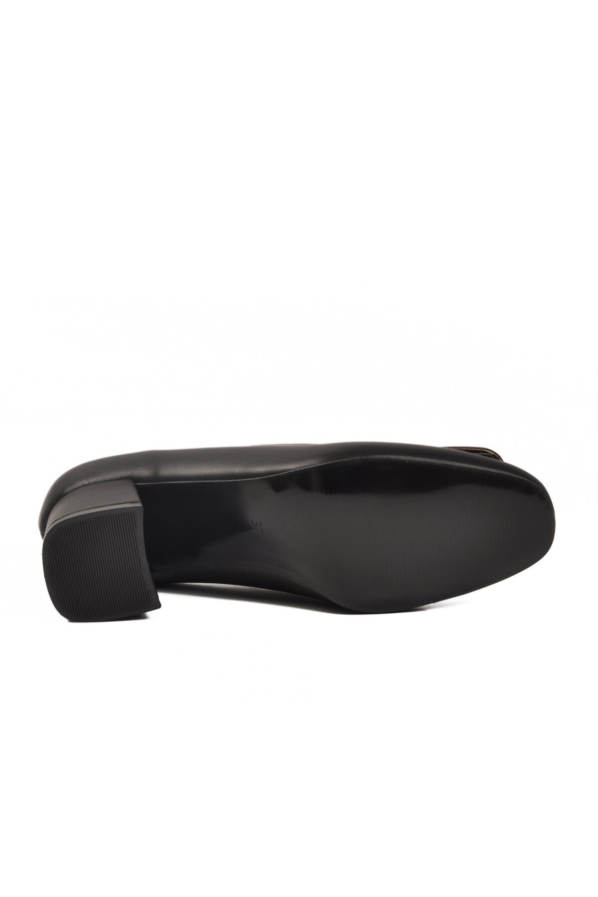 Siyah Cilt Kadın Topuklu Ayakkabı 695040 Z