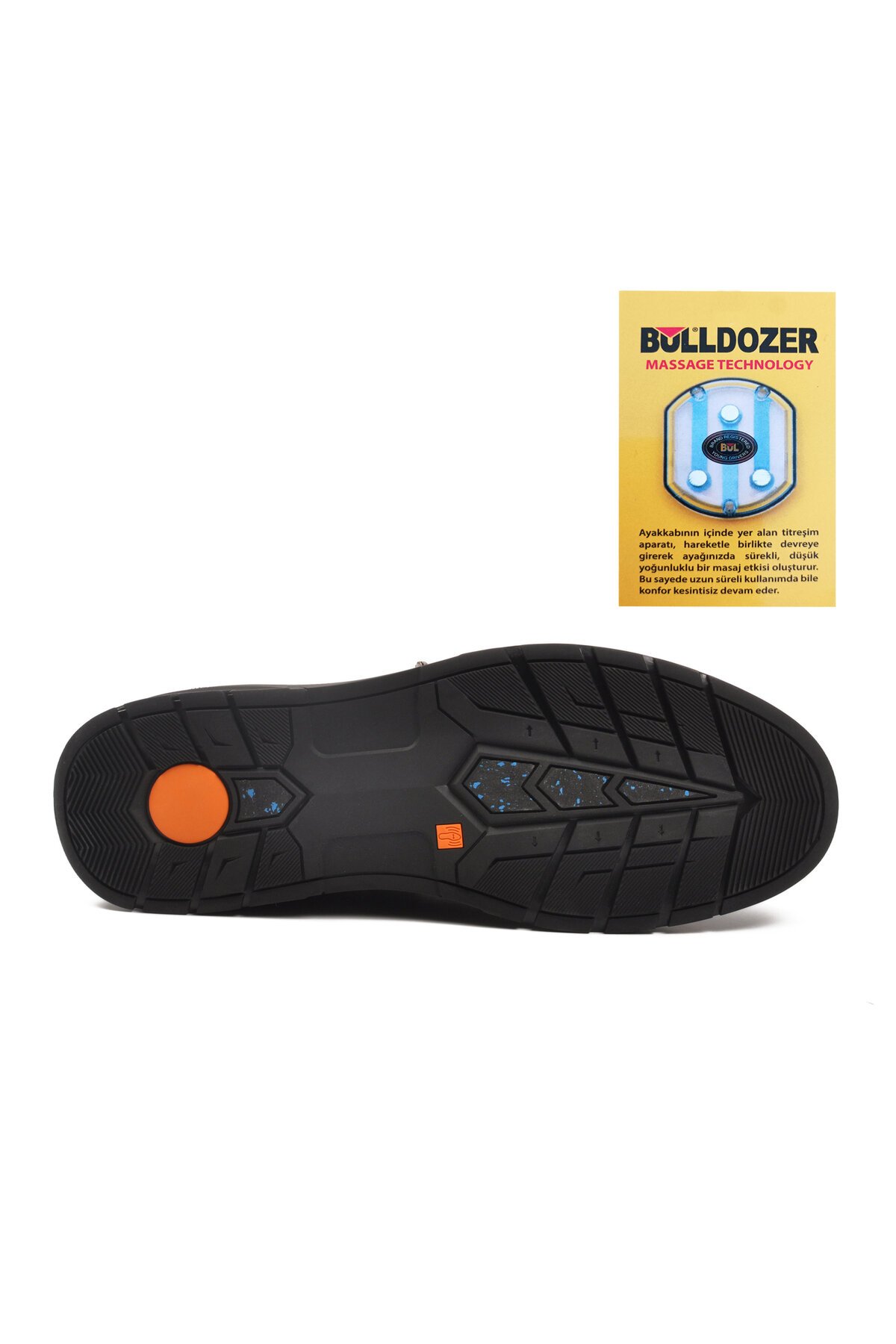Siyah Floter Hakiki Deri Titreşimli Masaj Destekli  Erkek Günlük Ayakkabı 260043 M