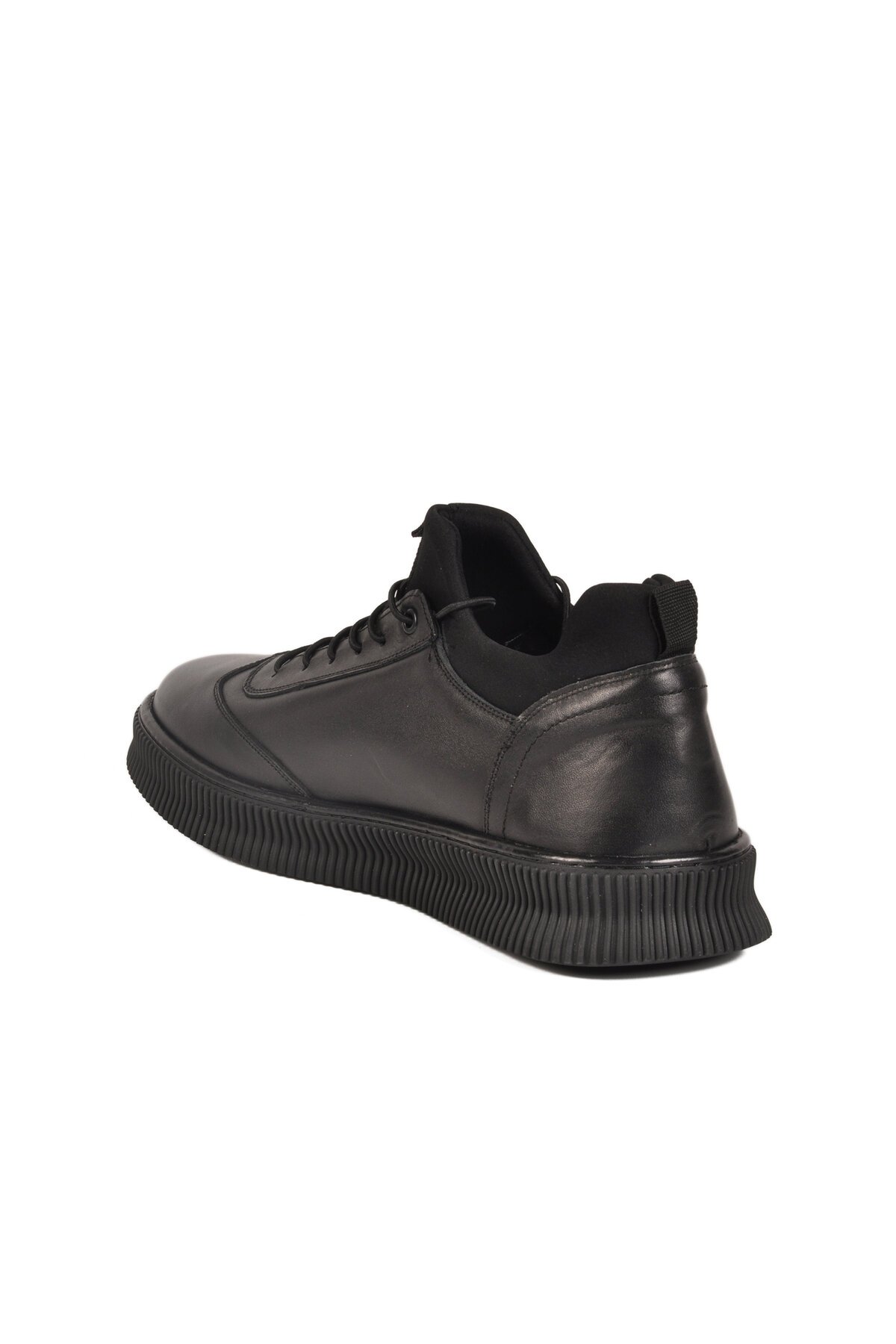 Siyah Hakiki Deri Erkek Günlük Ayakkabı 2517 M ( Büyük Numara )