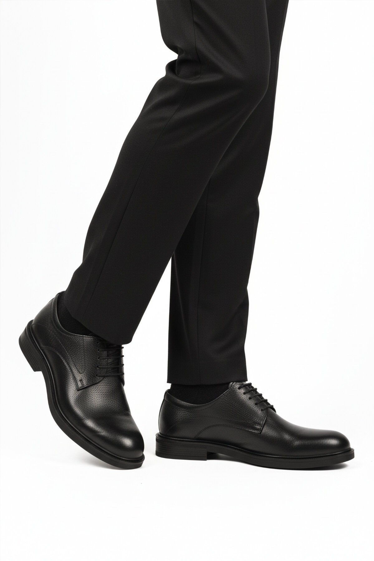 Siyah Hakiki Deri Erkek Günlük Ayakkabı 623 M