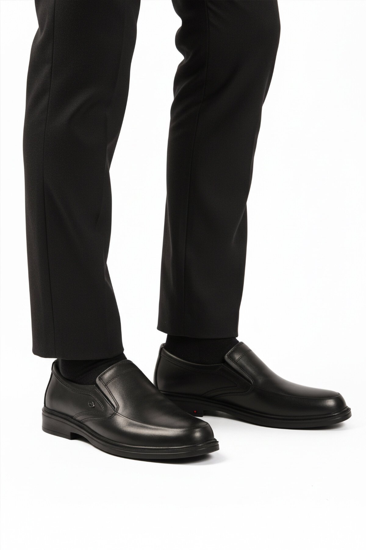 Siyah Hakiki Deri Erkek Günlük Ayakkabı DSN 2032 M