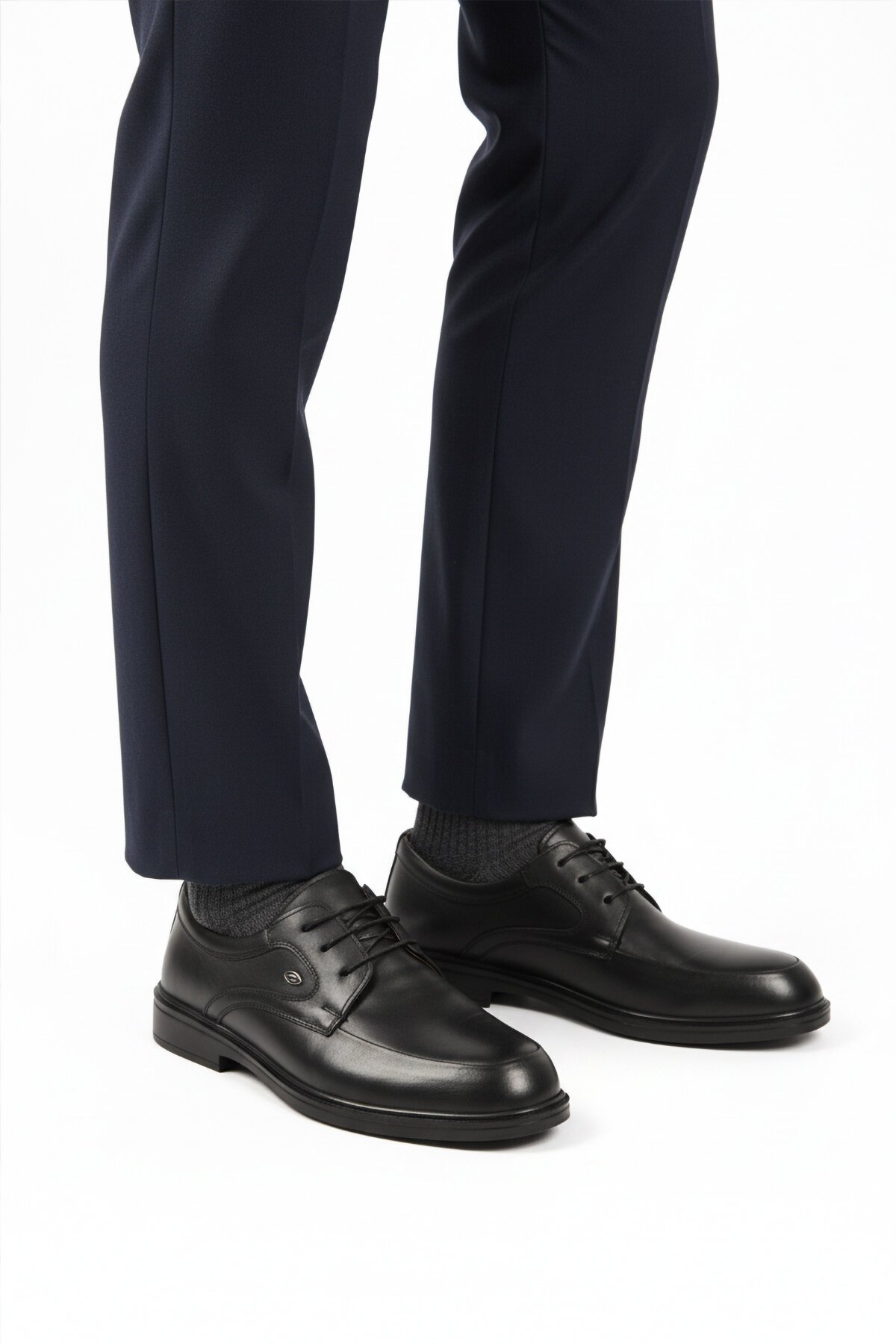 Siyah Hakiki Deri Erkek Günlük Ayakkabı DSN 2037 M