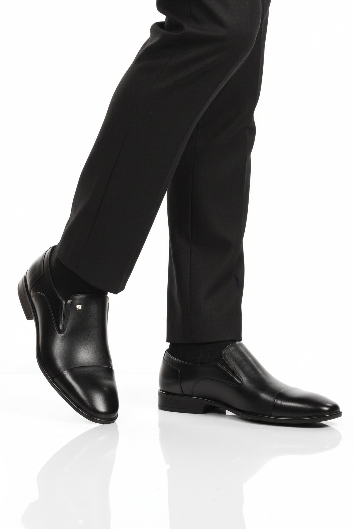 Siyah Hakiki Deri Erkek Klasik Ayakkabı 2809 M