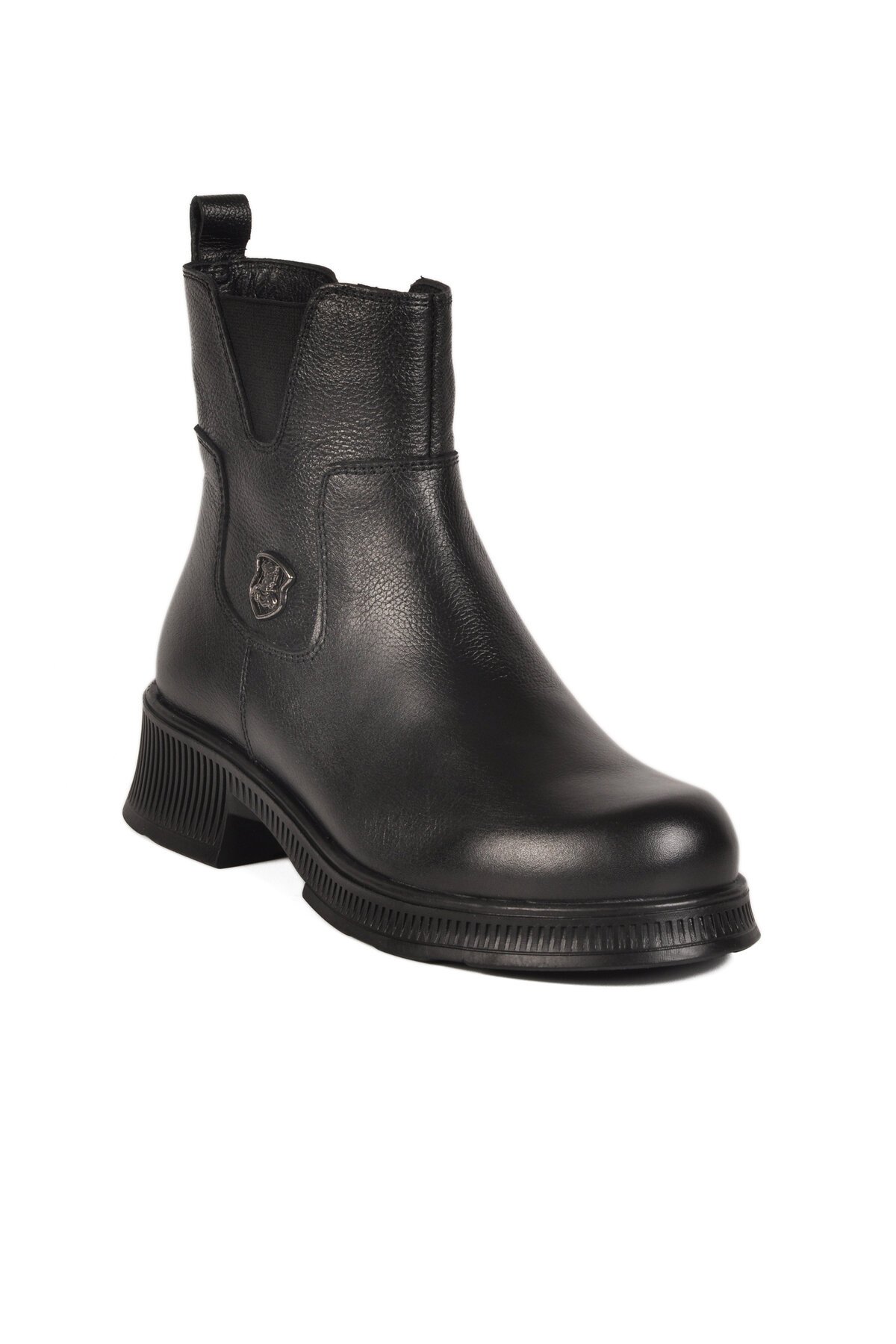 Siyah Hakiki Deri Kadın Bot 2452706K Z