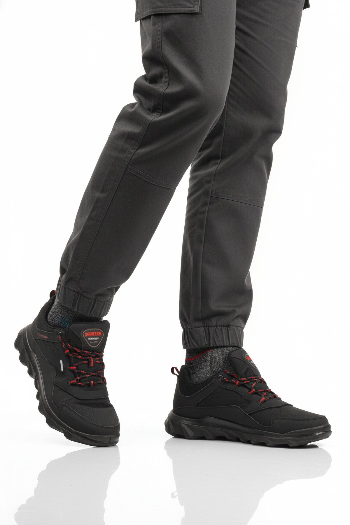 Siyah-Kırmızı Erkek Outdoor Ayakkabı M7201 M