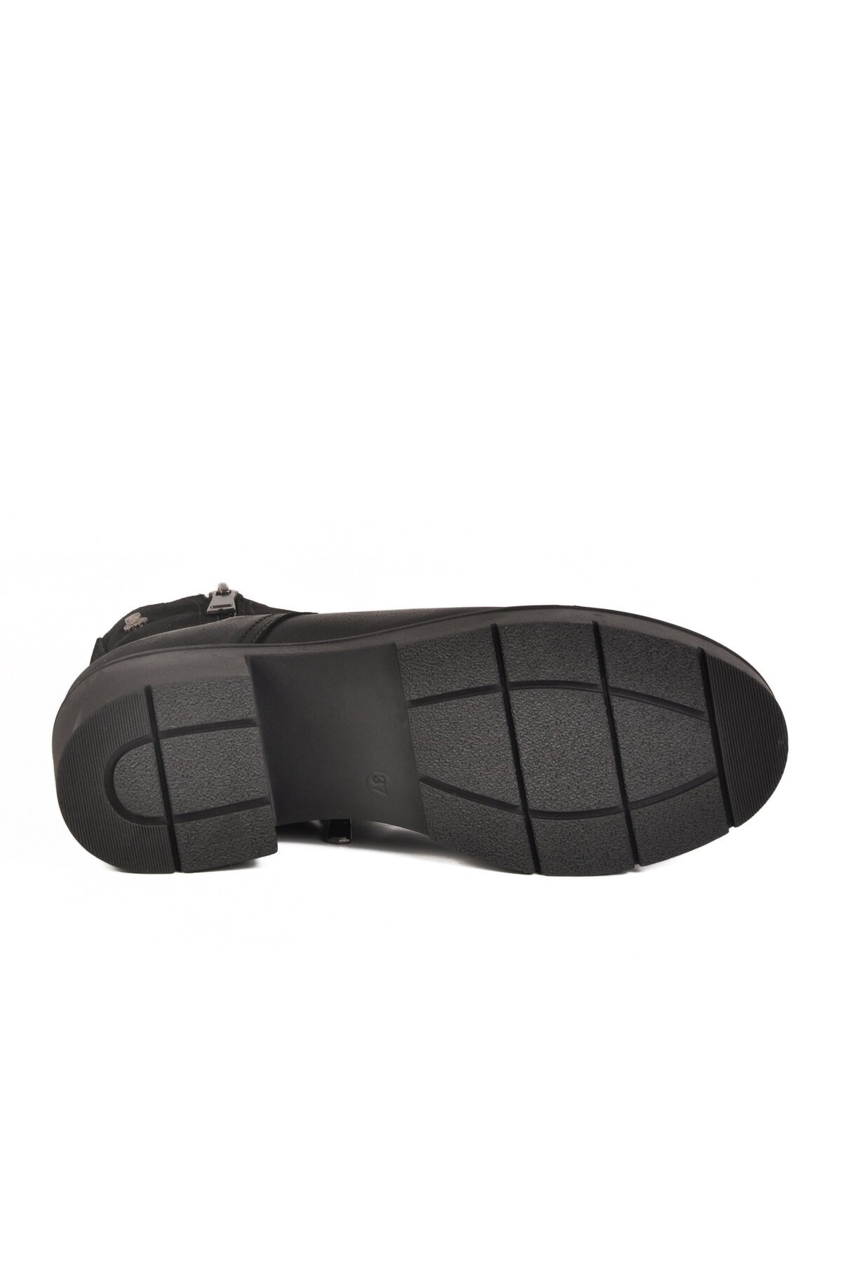 Siyah Nubuk Hakiki Deri Kadın Bot 2454601K Z