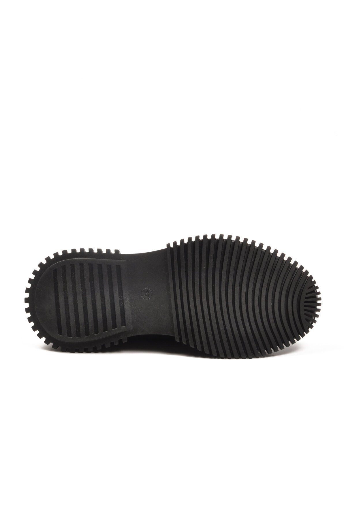 Siyah Nubuk Hakiki Deri Fermuarlı Kadın Günlük Ayakkabı 25405007K Z