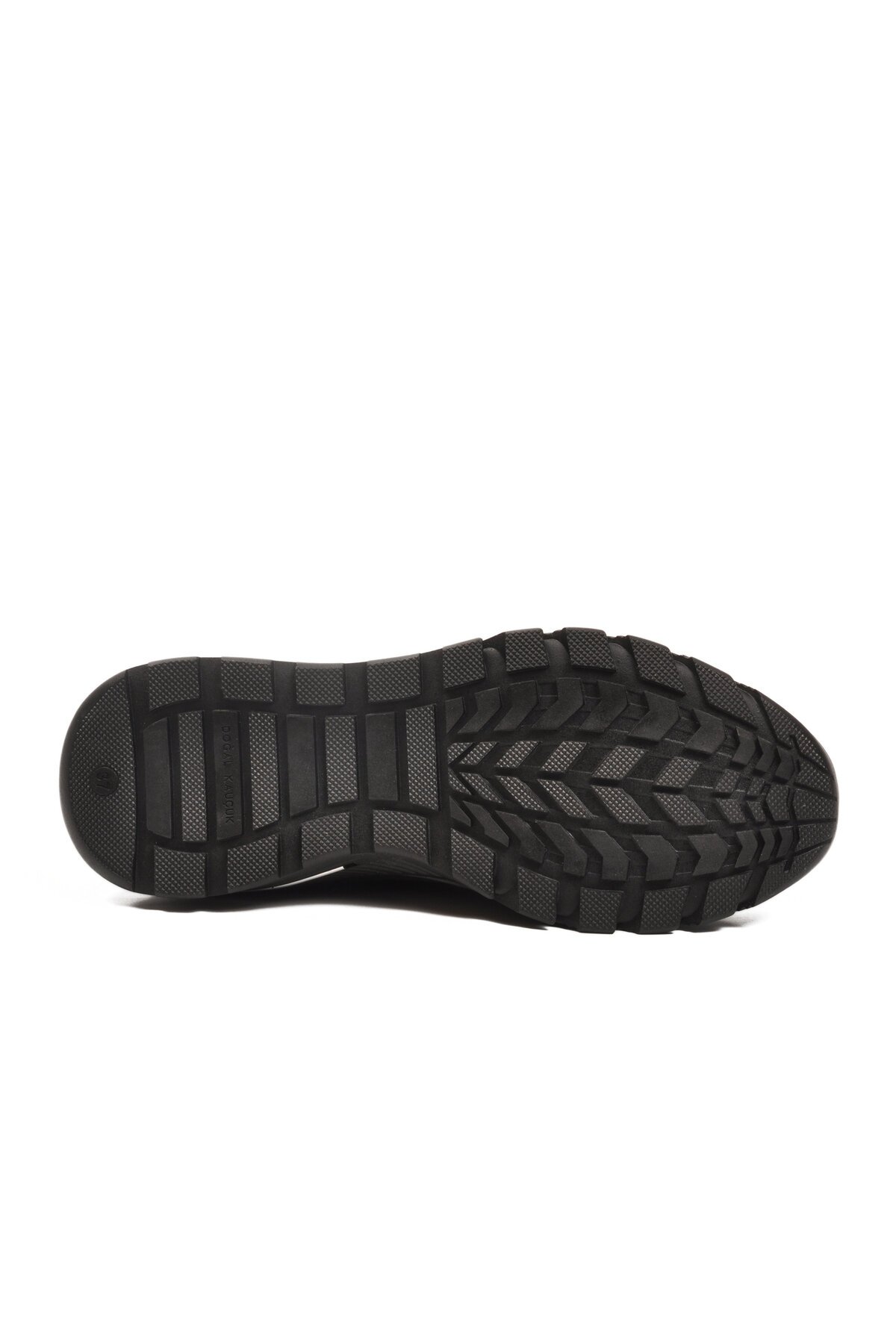 Siyah Nubuk Hakiki Deri Lastik Bağcıklı Kadın Günlük Ayakkabı PLV061 Z