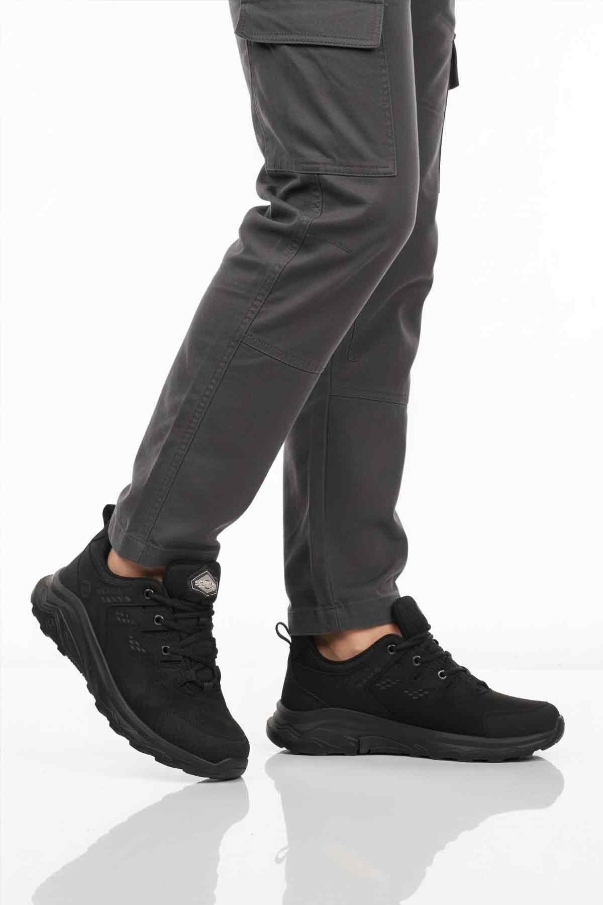 Siyah Nubuk Su Geçirmez Erkek Outdoor Ayakkabı M2040 M