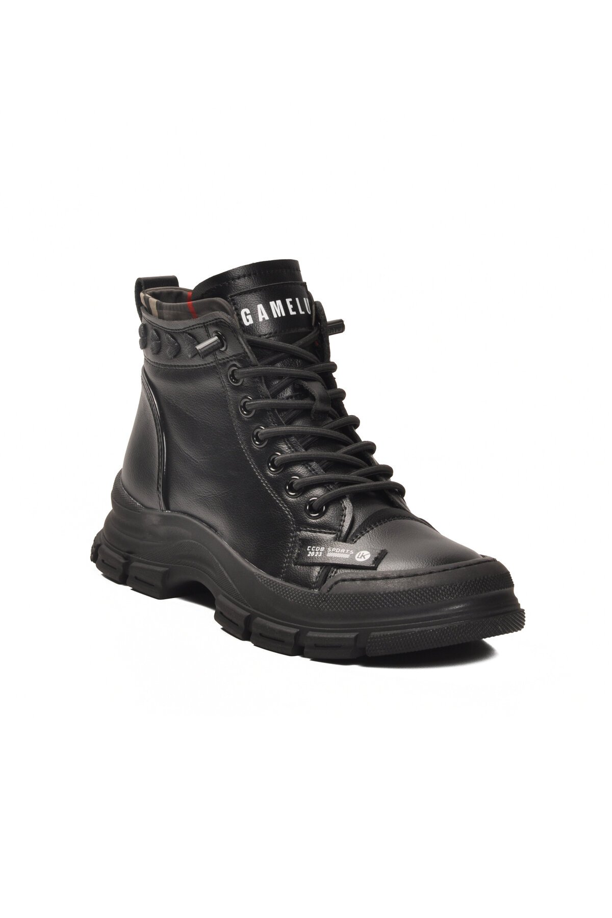 Siyah Lastik Bağcıklı Memory Foarm Kadın Bot Fade Z