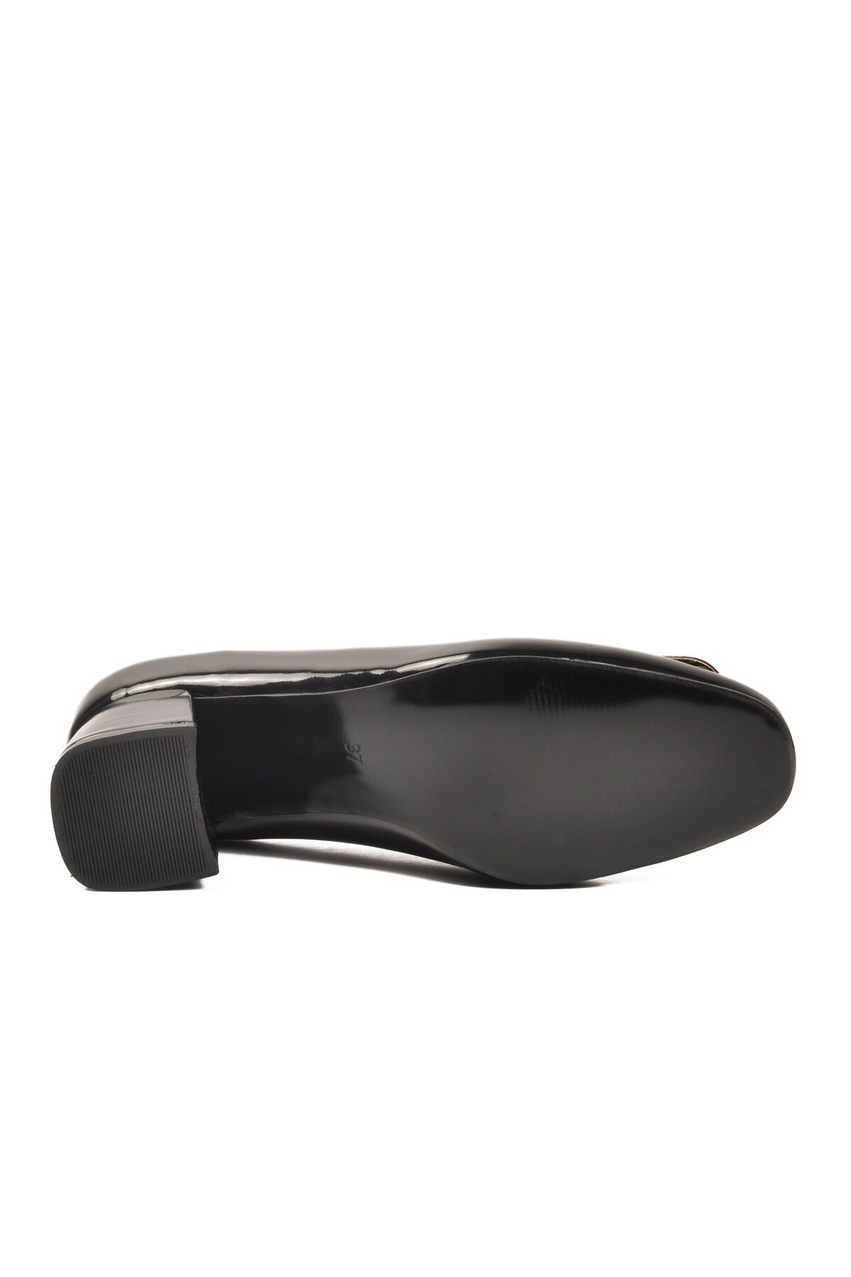 Siyah Rugan Kadın Topuklu Ayakkabı 695040 Z