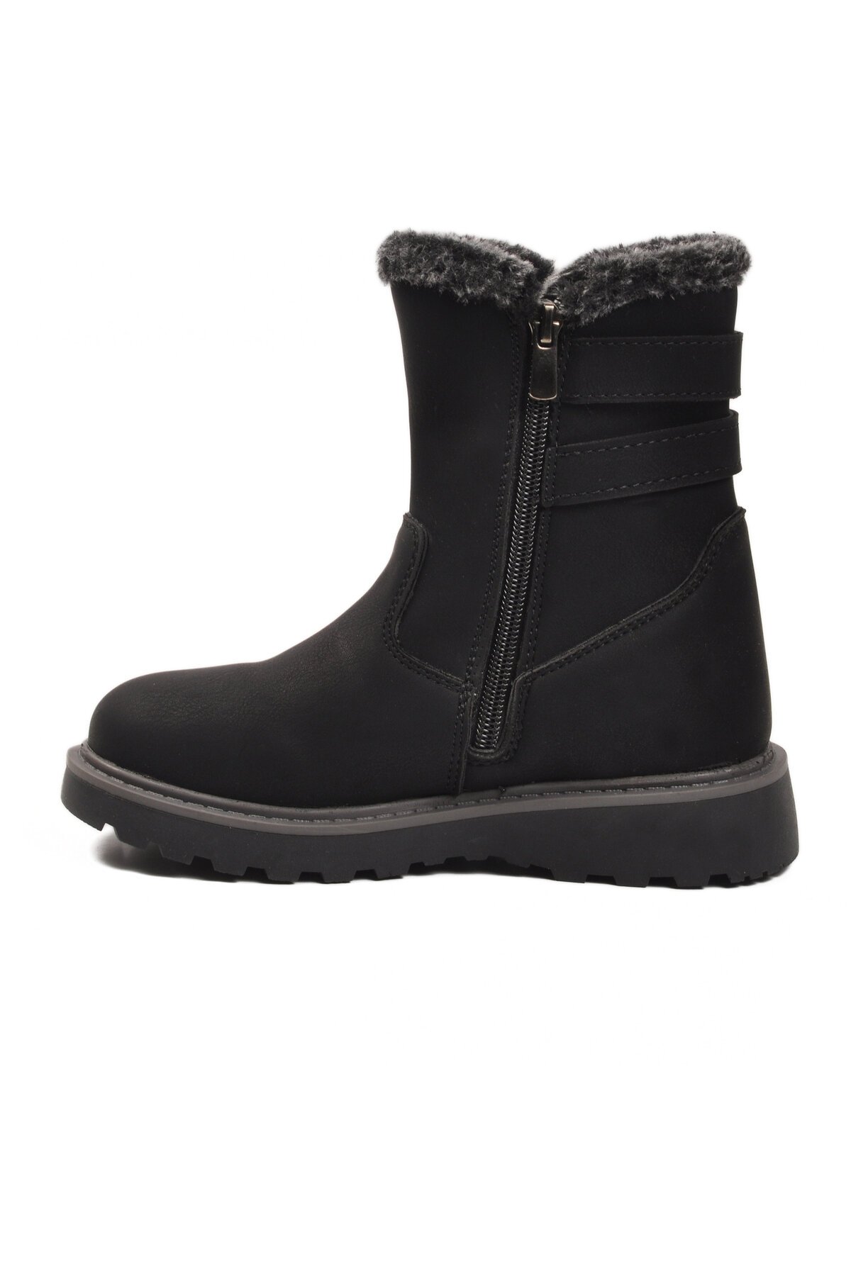 Siyah Polarlı Çocuk Bot Buckle F
