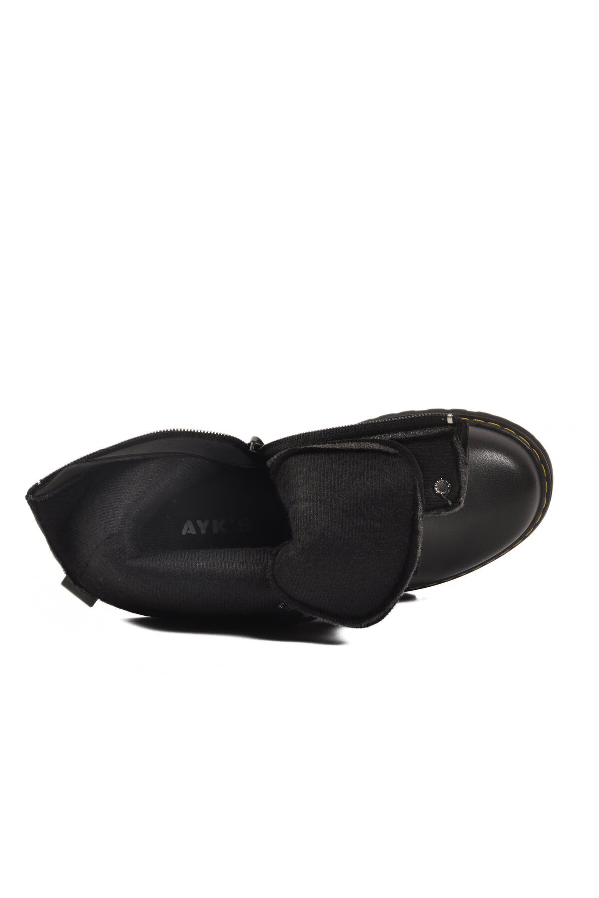 Siyah İçi Polarlı Fermuarlı Çocuk Bot Dale 05 F