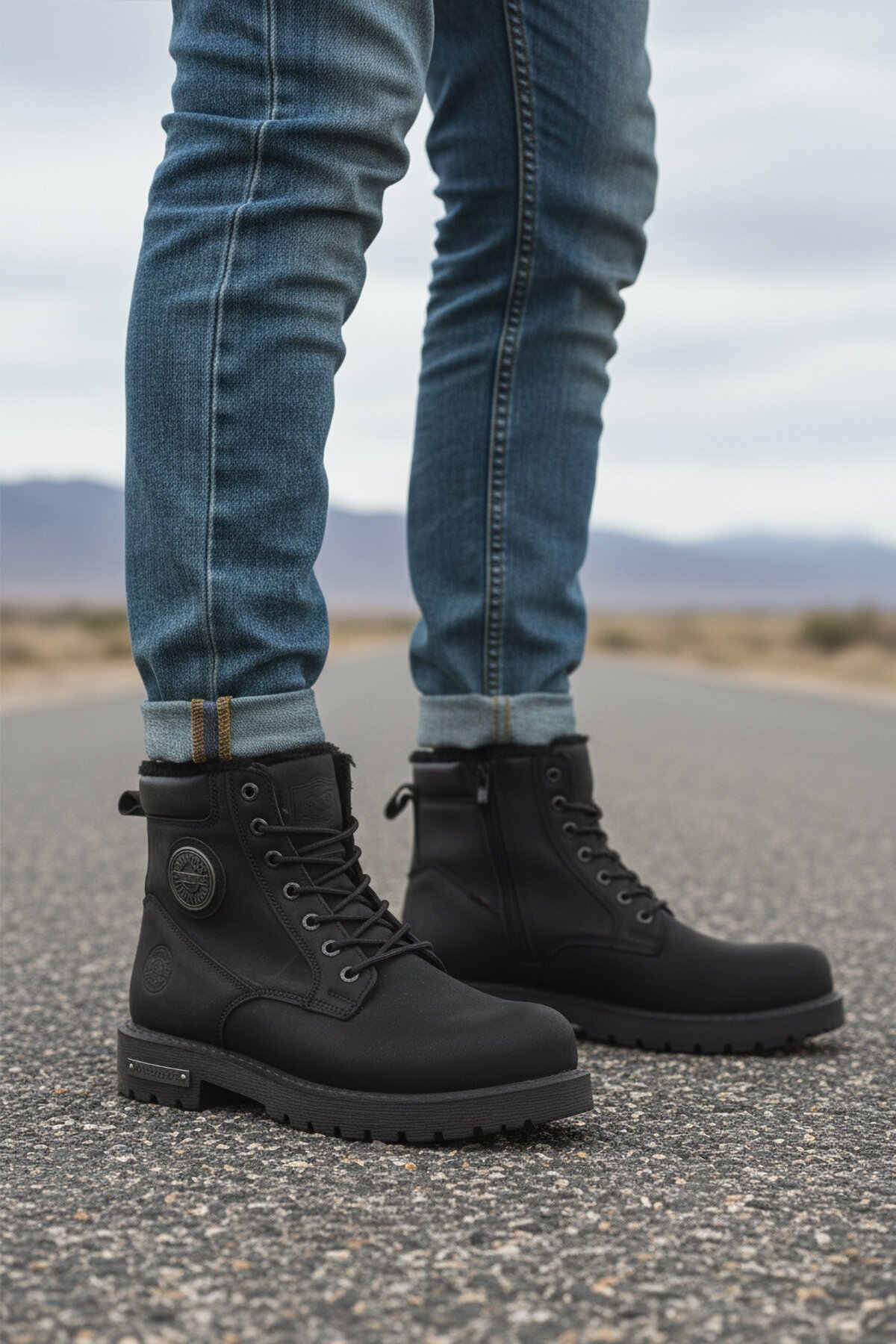 Siyah Fermuarlı Kadın Bot 528 G