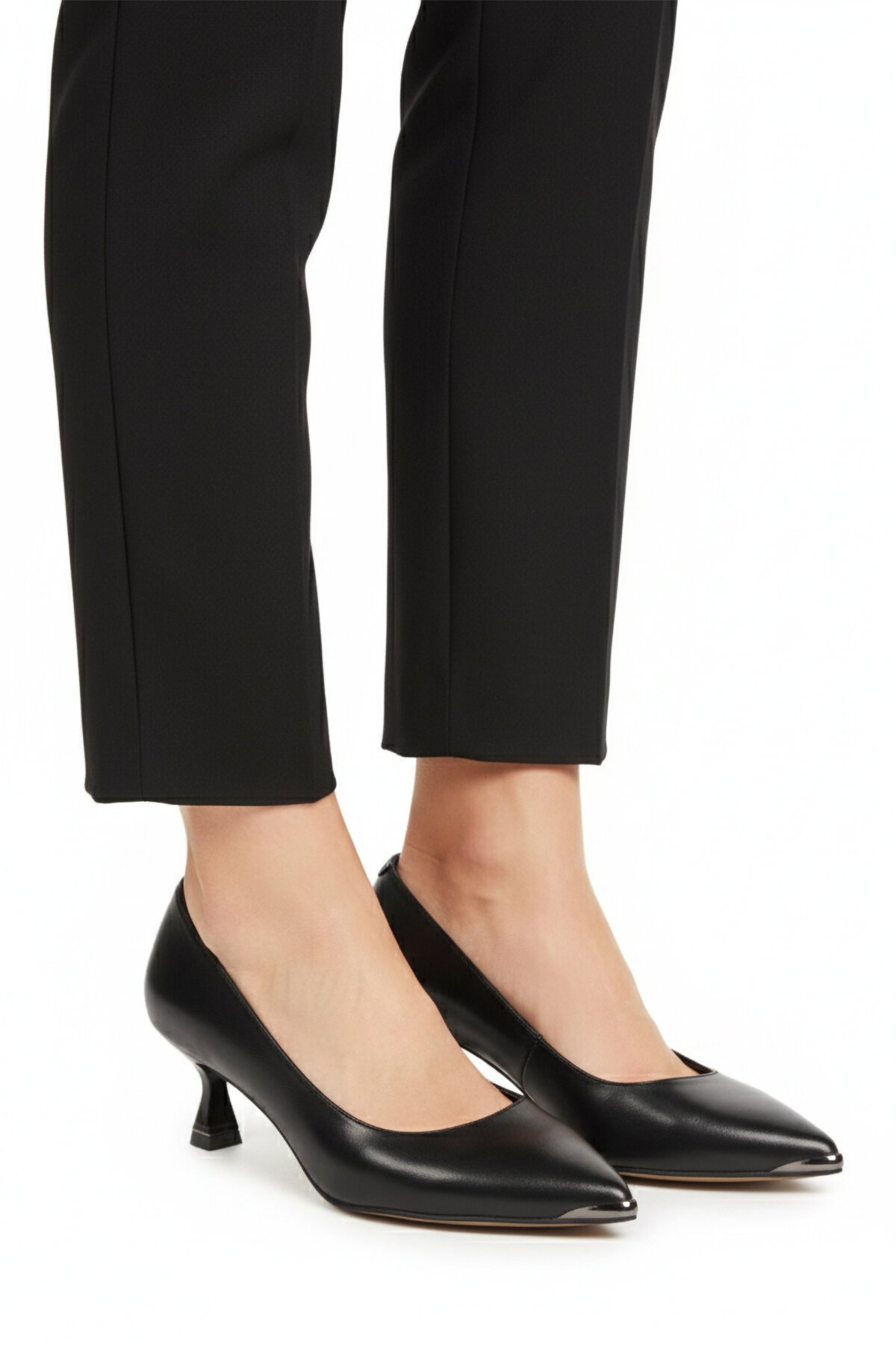 Siyah İnce Topuklu Hafif Kadın Abiye Ayakkabı 357171 Z