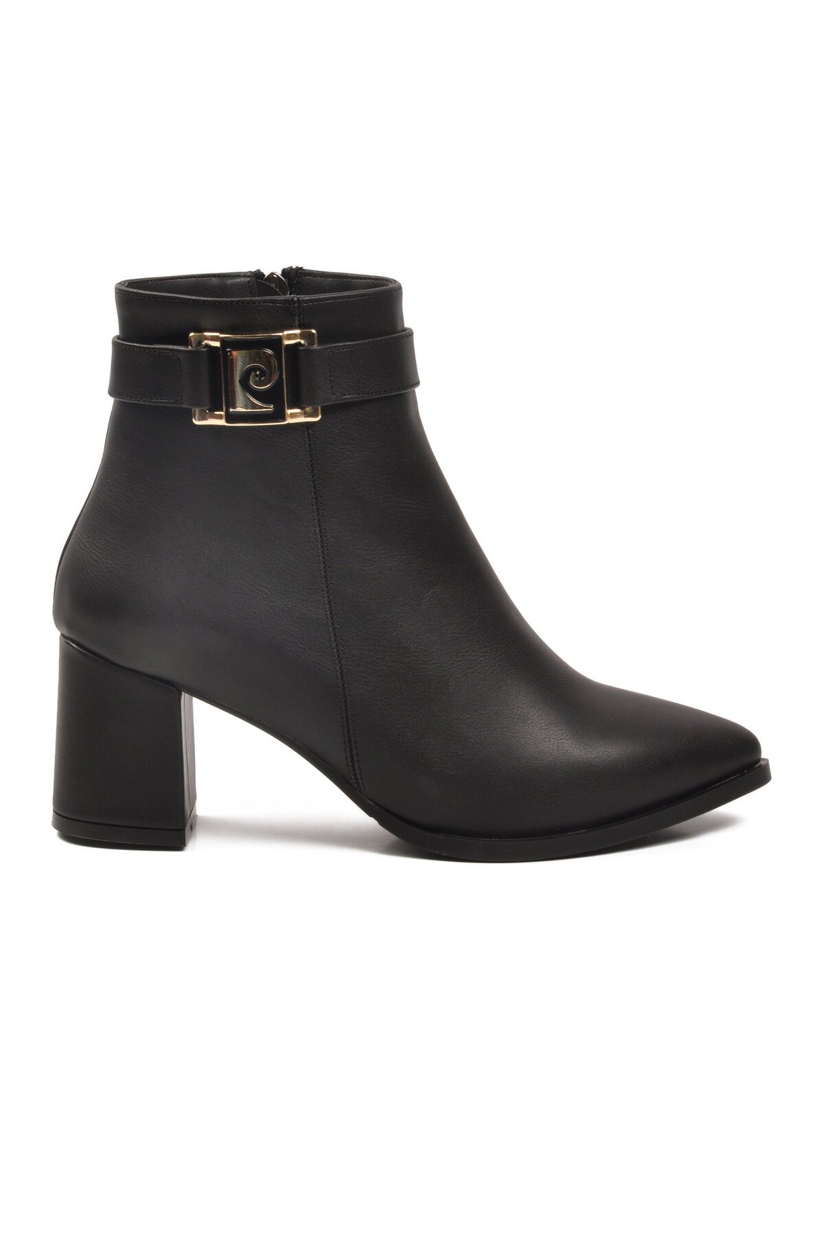 Siyah Fermuarlı Yüksek Topuklu Kadın Bot PC-54975 Z