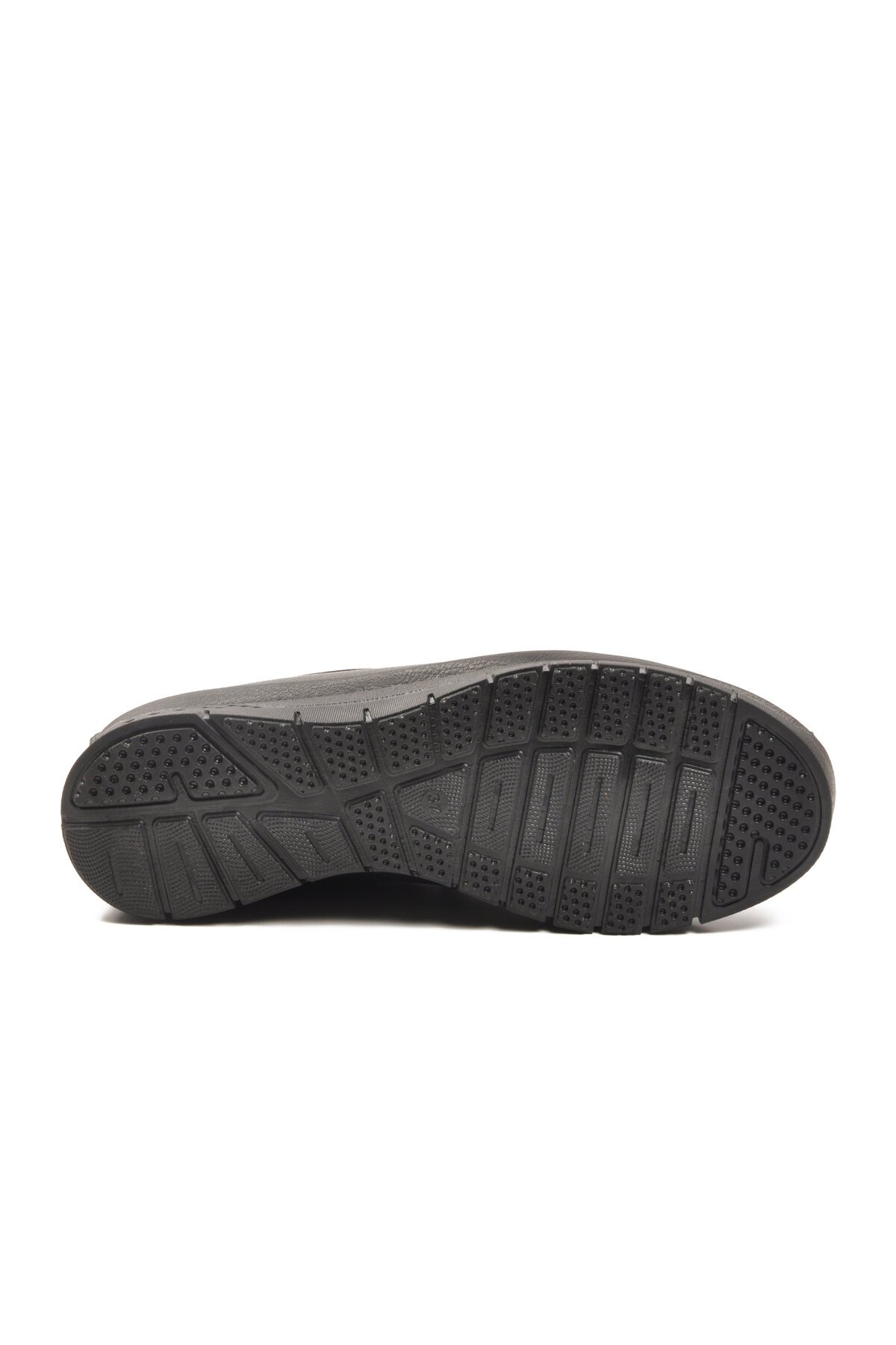 Siyah Lastik Bağcıklı Esnek Kadın Günlük Ayakkabı 034 Z