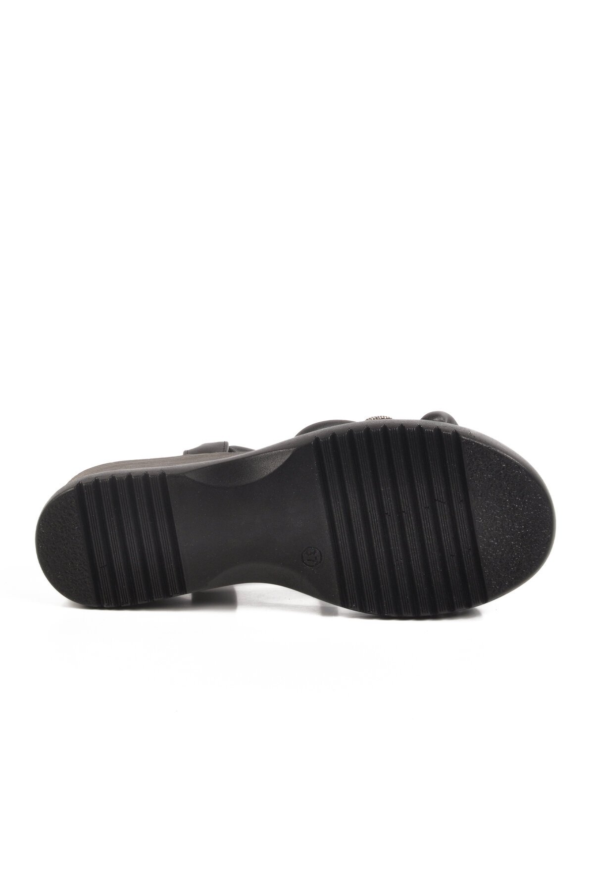 Siyah Topuklu Kadın Sandalet T-004 Z