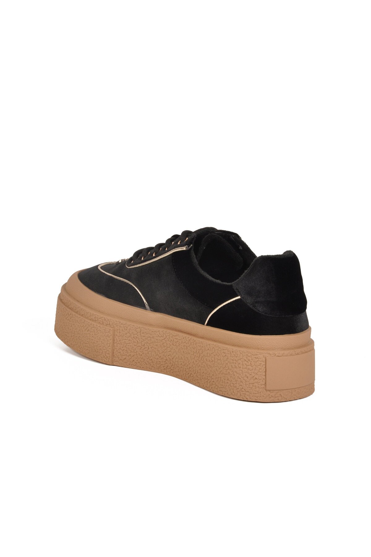 Siyah Yüksek Tabanlı Kadın Sneaker 25K330 Z