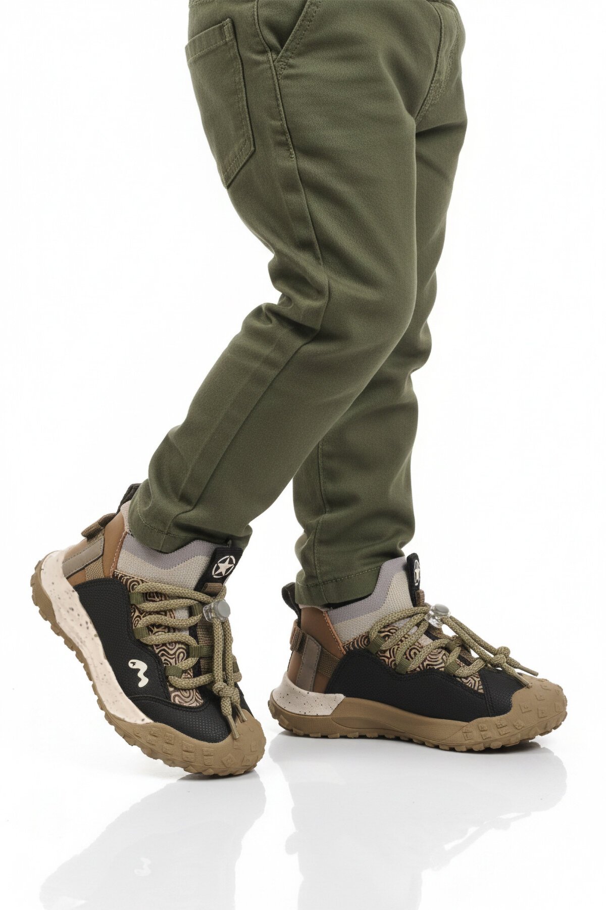 Siyah-Vizon Hafif Çocuk Spor Ayakkabı 22675 F