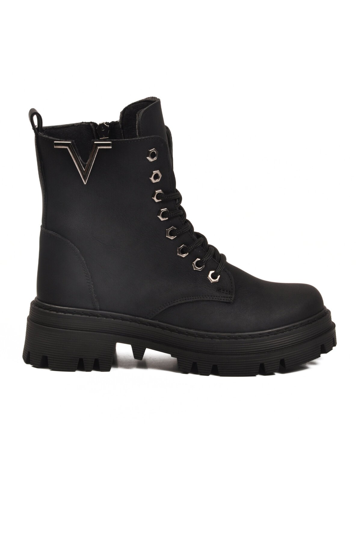 Siyah Zümrüt Fermuaralı Kadın Bot 514531 Z