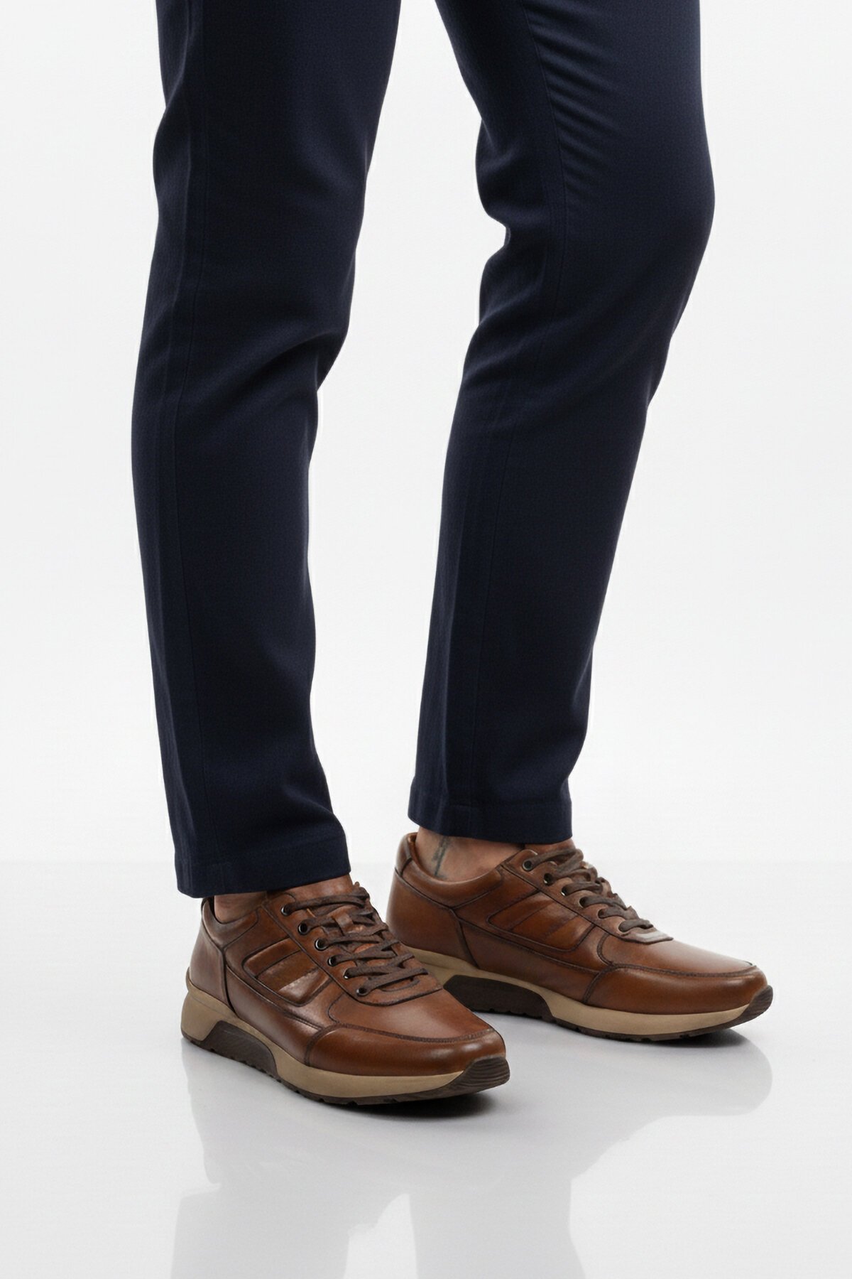 Taba Hakiki Deri Erkek Günlük Ayakkabı 2720-1 M