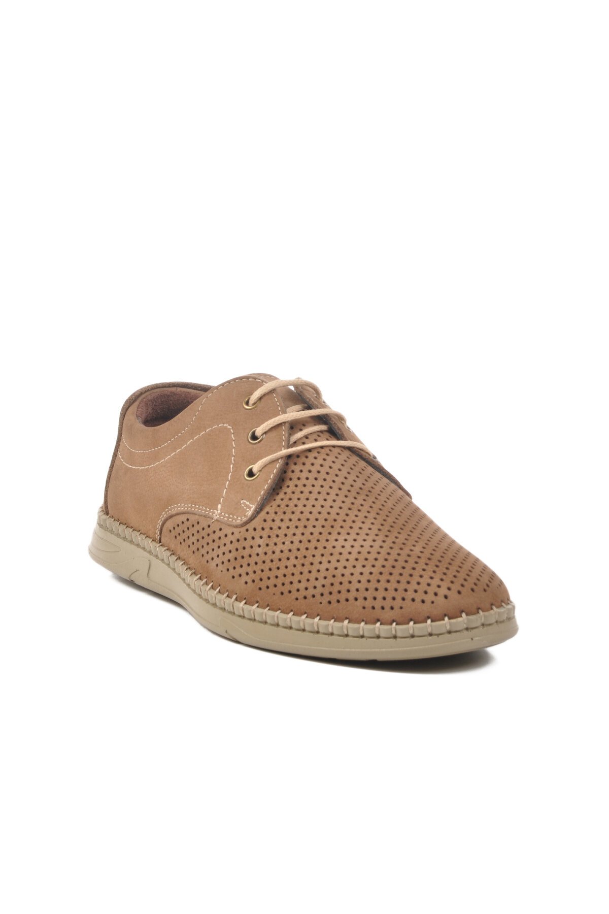 Toprak Nubuk Hakiki Deri Erkek Günlük Ayakkabı 4Y0417-106 M