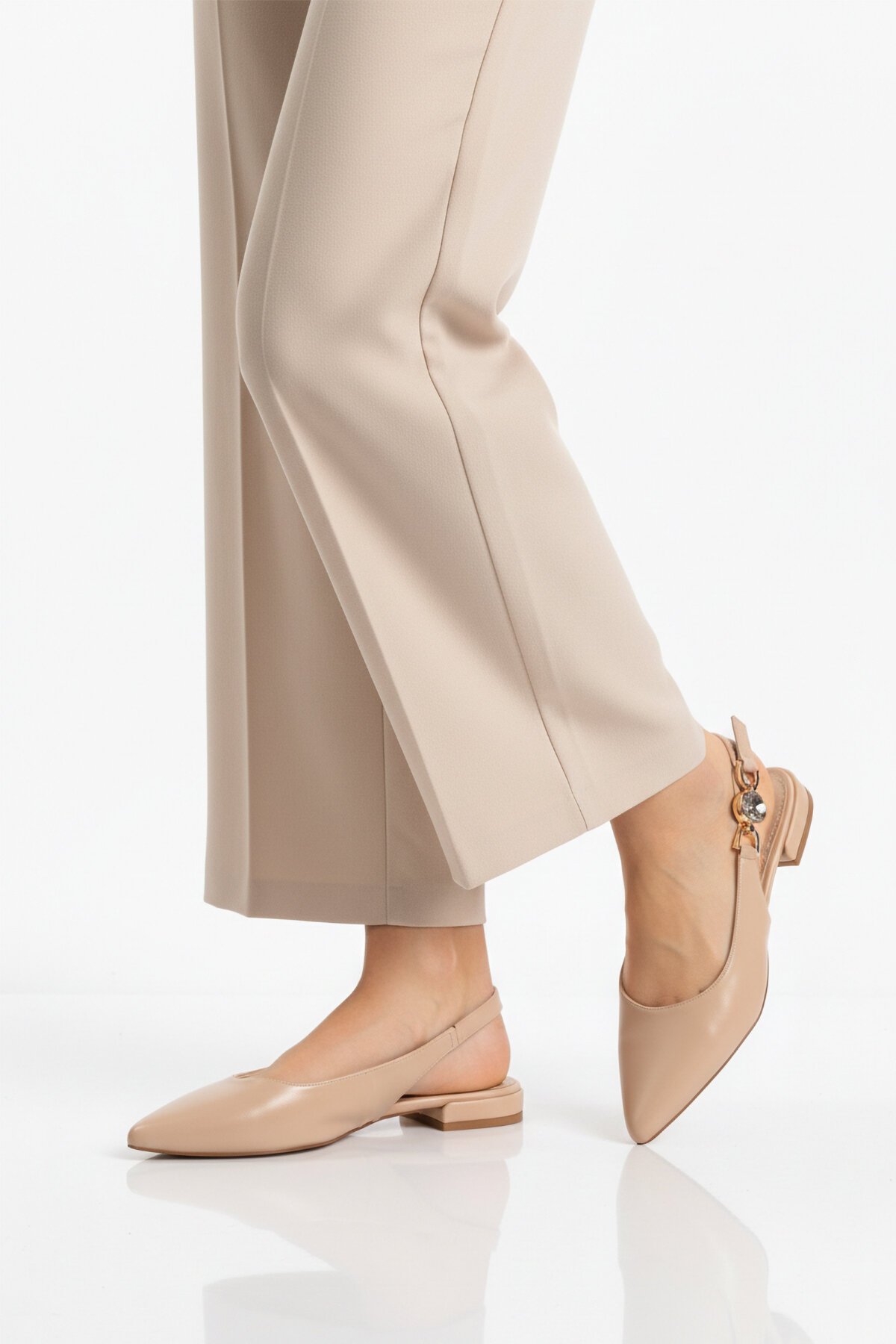 Bej Kadın Abiye Ayakkabı 312573 Z