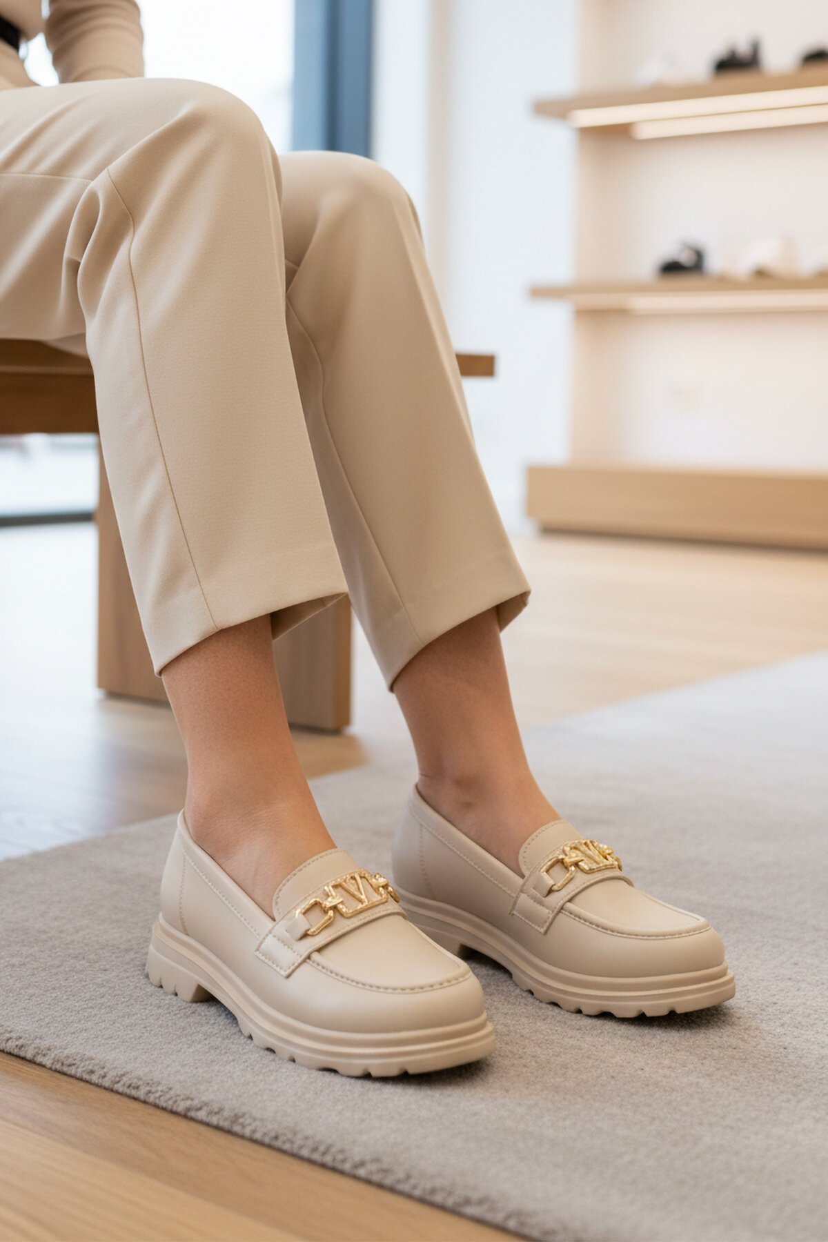 Bej Kadın Günlük Ayakkabı 1005 Z