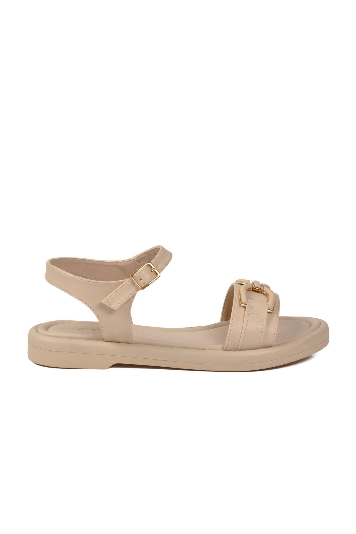 Bej Hafif ComfortSole Taban Kadın Sandalet 35442 Z