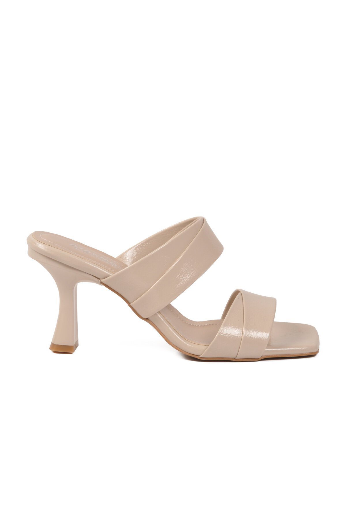 Bej Kadın Topuklu Terlik 451158 Z