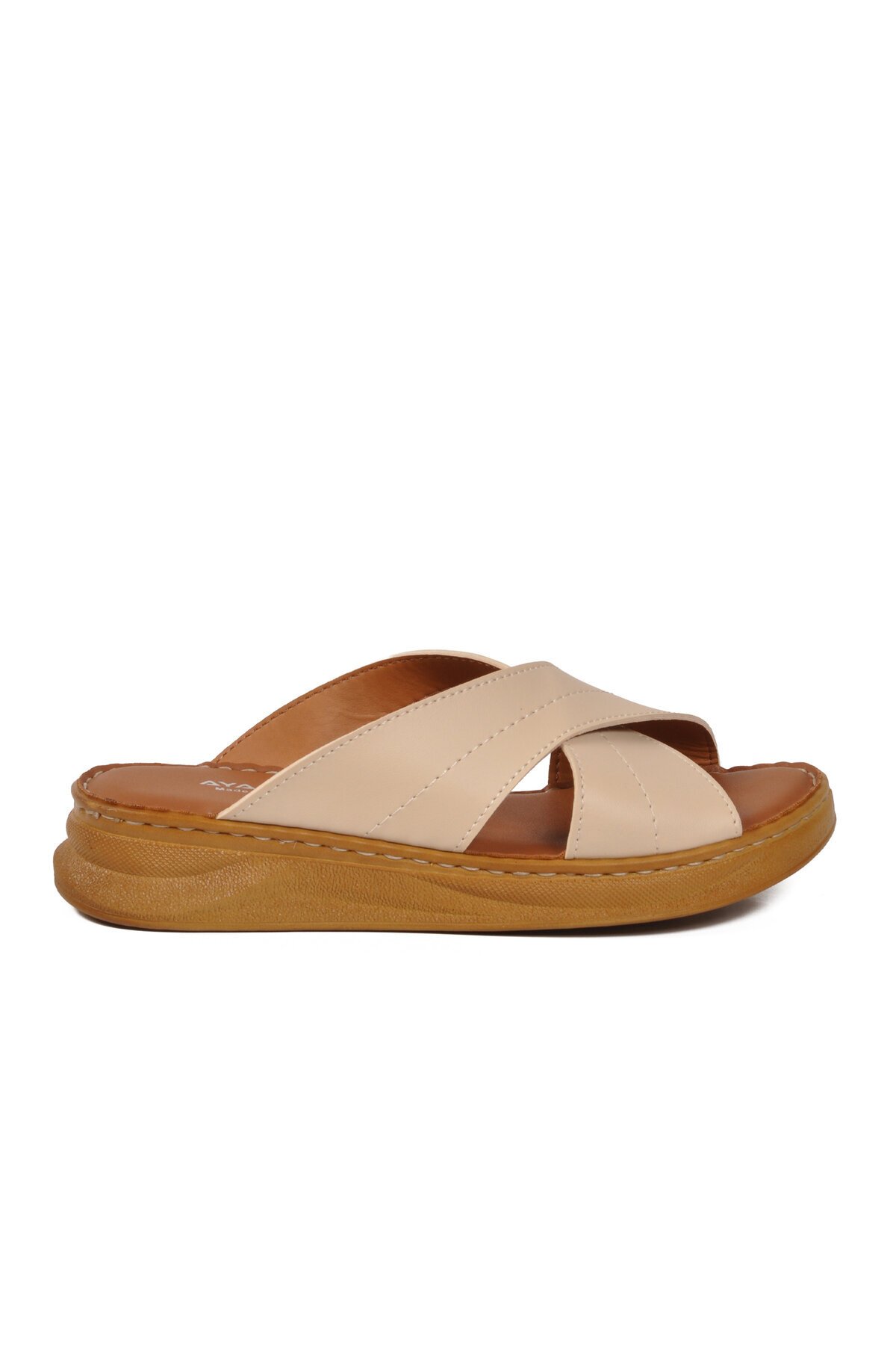 Bej ComfortSole Taban Kadın Terlik 492148 Z