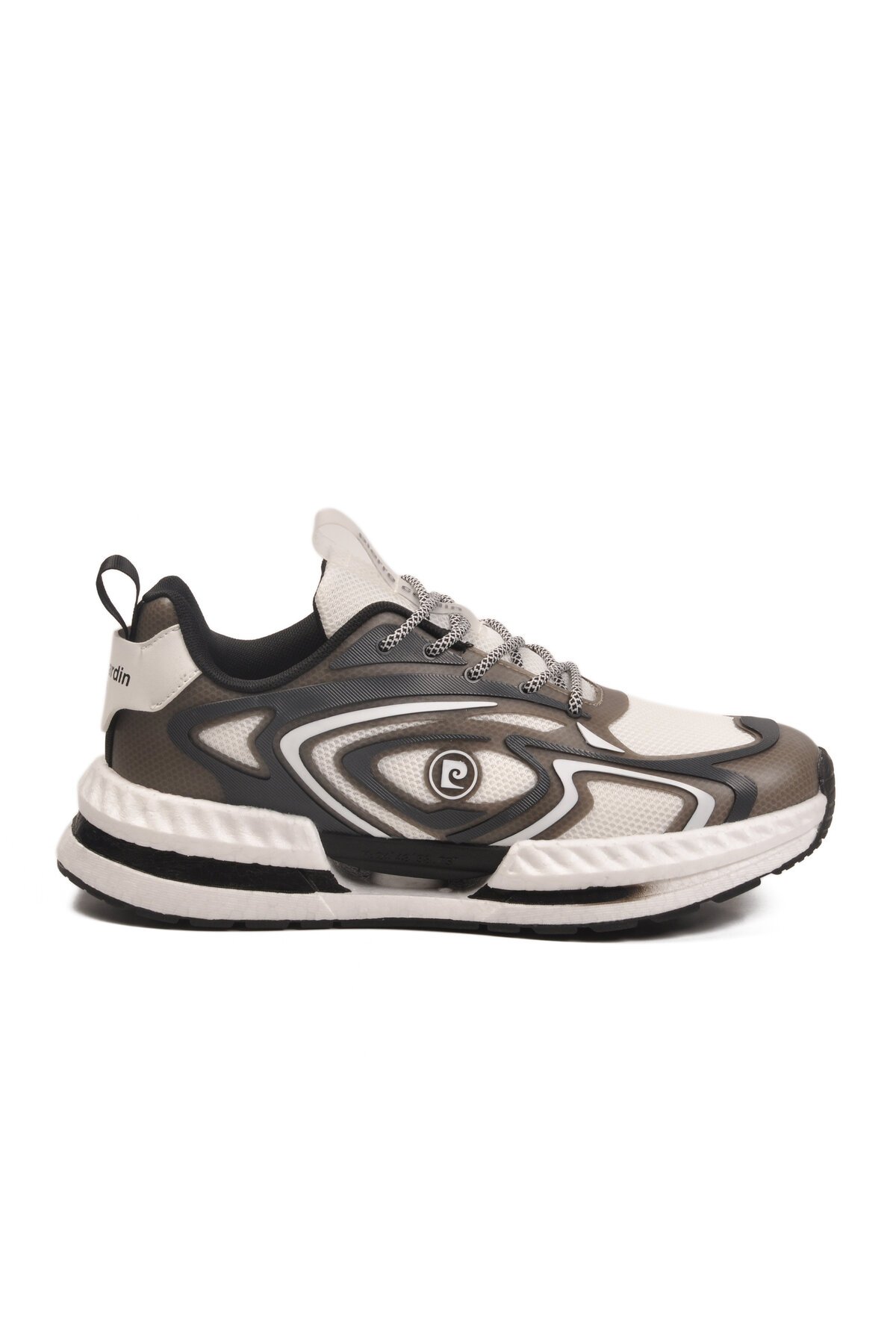 Beyaz-Füme Tekstil Erkek Spor Ayakkabı PCI-11616 M