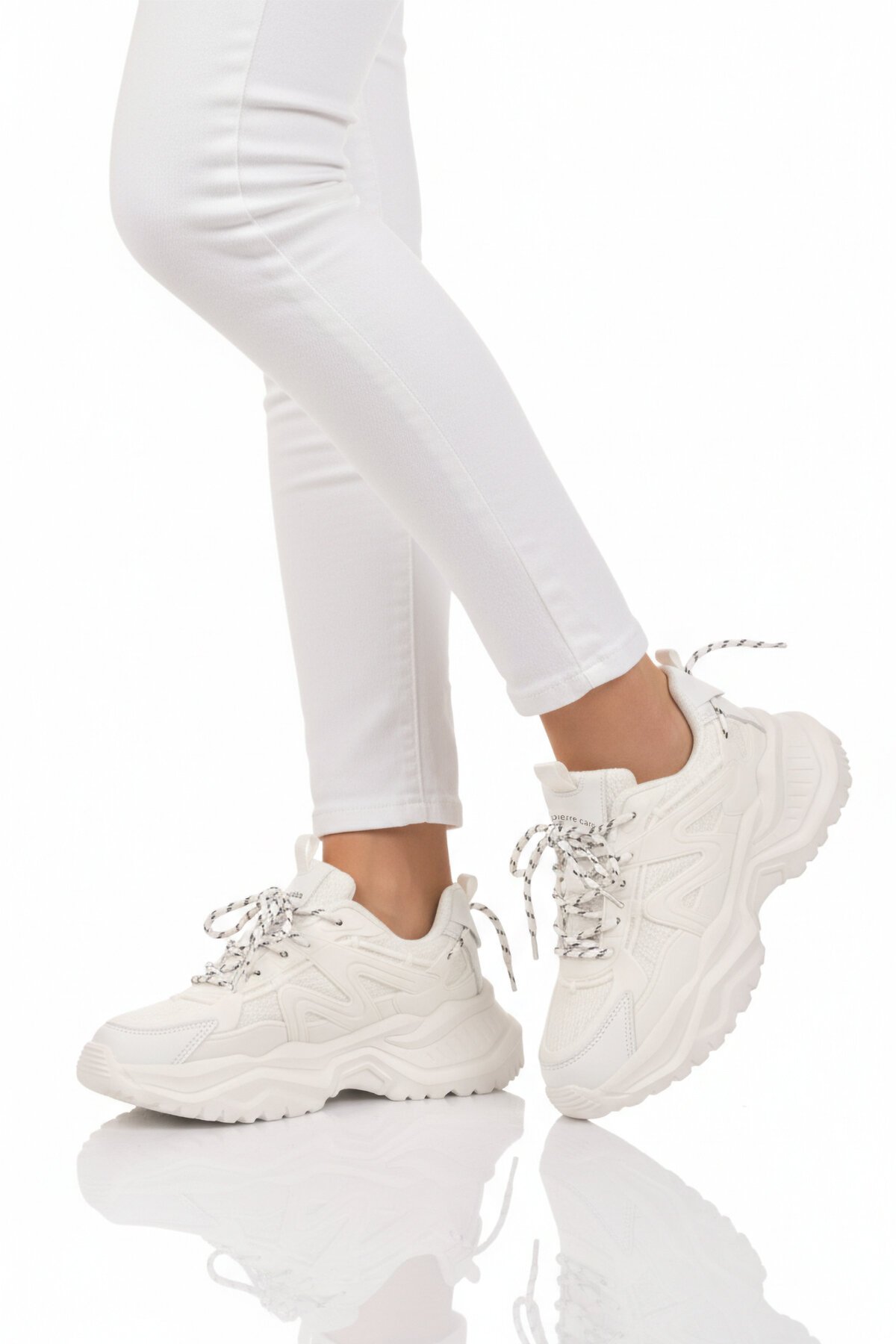 Beyaz Memory Foarm Kadın Spor Ayakkabı PCI-11075 G