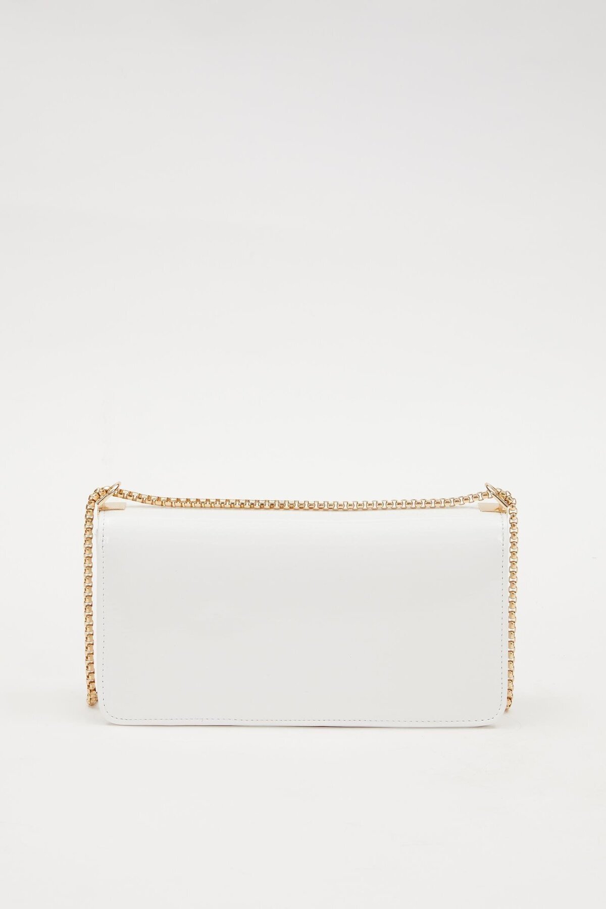 Beyaz Rugan  Kadın Omuz Çantası 930191 