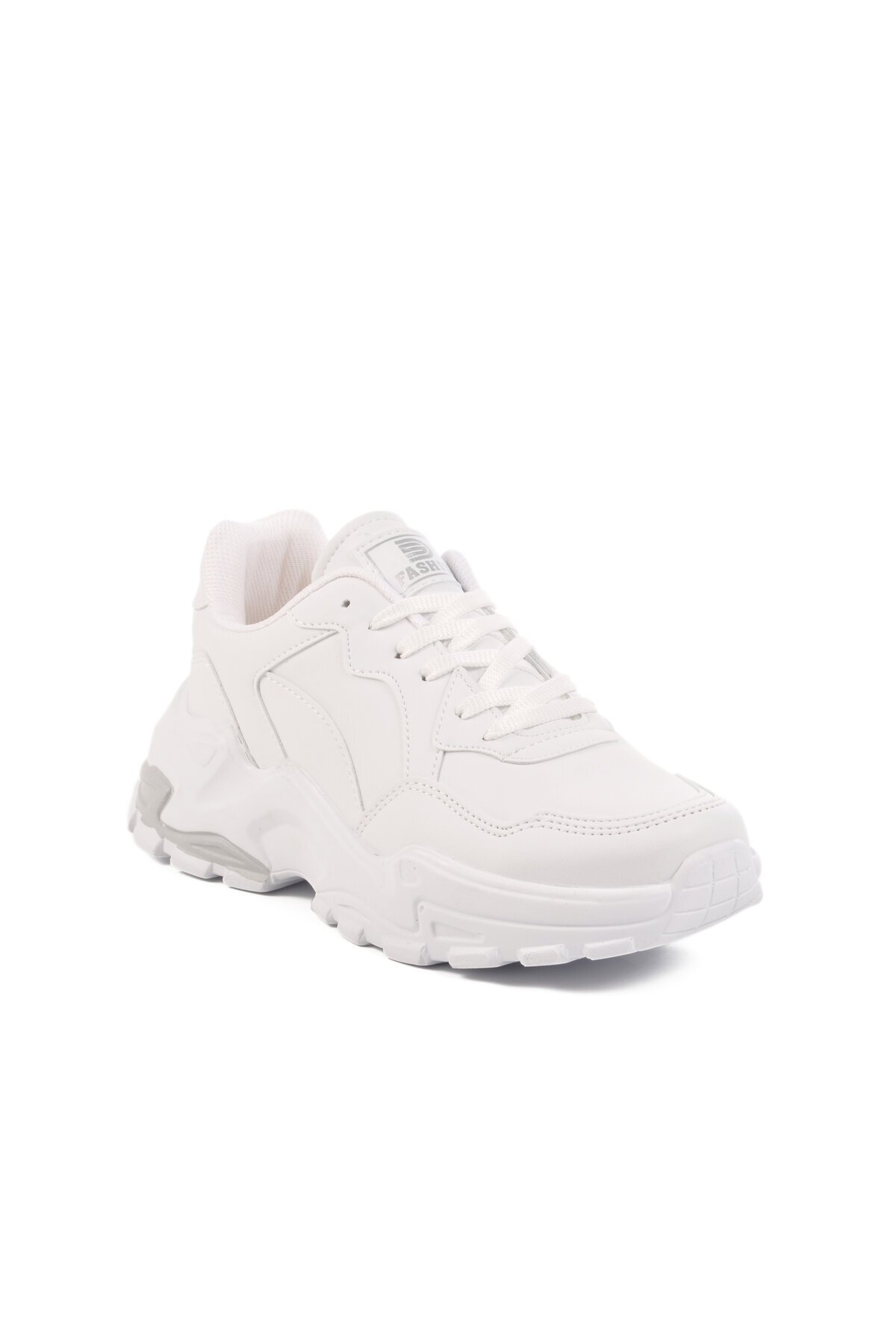 Beyaz Suni Deri Kadın Spor Ayakkabı Walkway 159 G