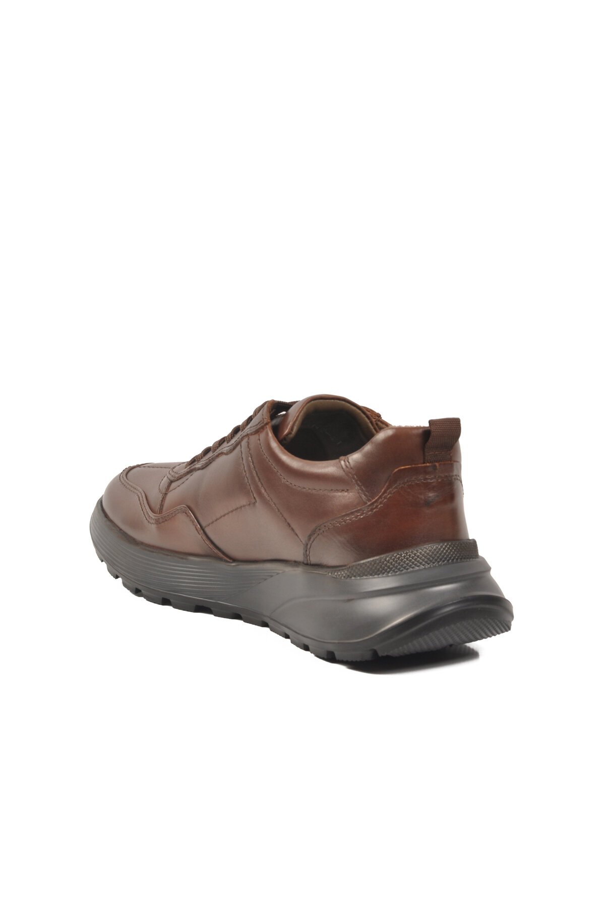 Kahve Hakiki Deri Erkek Günlük Ayakkabı 152-20342 M