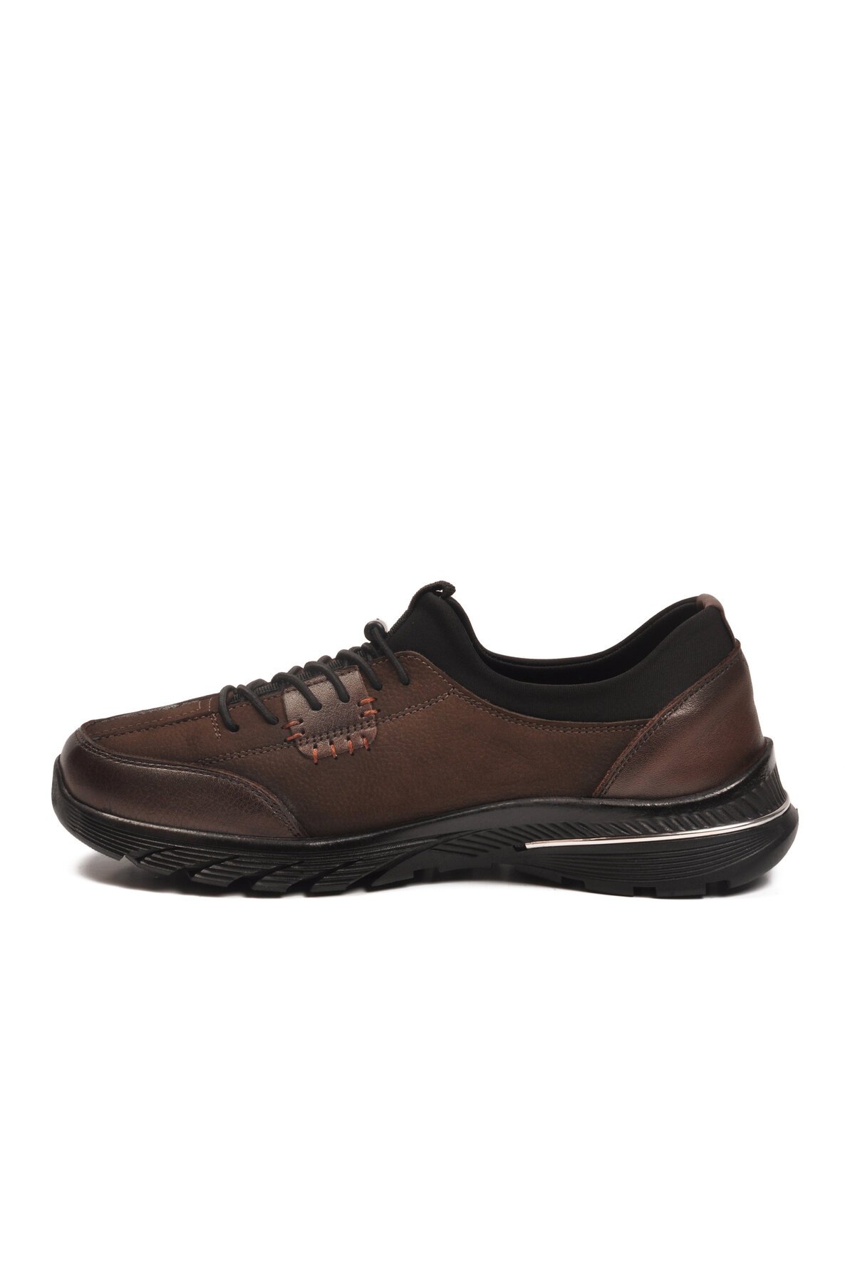 Kahve Nubuk Hakiki Deri Kadın Günlük Ayakkabı PLV061 Z