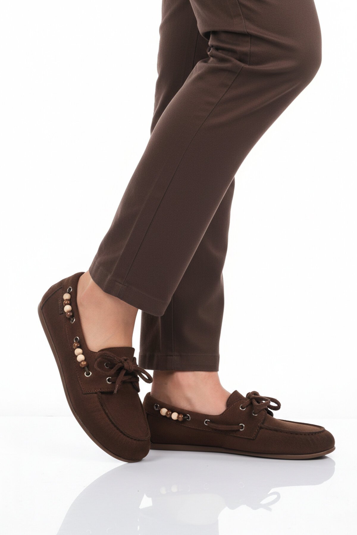 Kahve Süet Kadın Babet 572489 Z