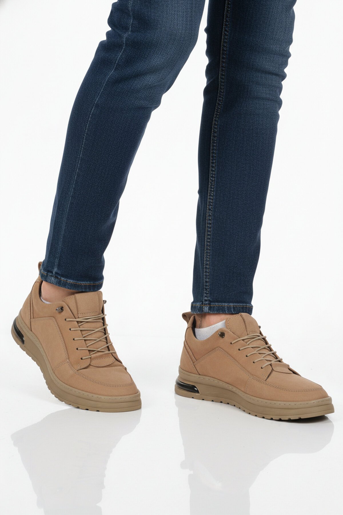 Kum Nubuk Hakiki Deri Erkek Günlük Ayakkabı 138 M