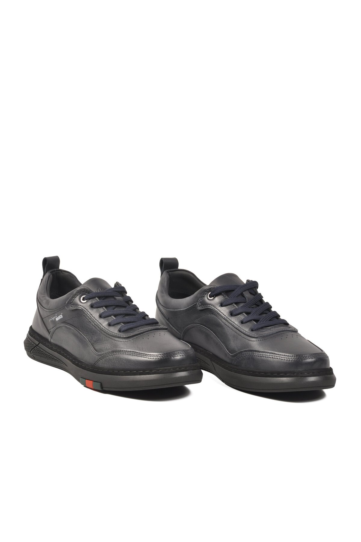 Lacivert Hakiki Deri Erkek Günlük Ayakkabı Marcomen AirBagSole 152-21612 M