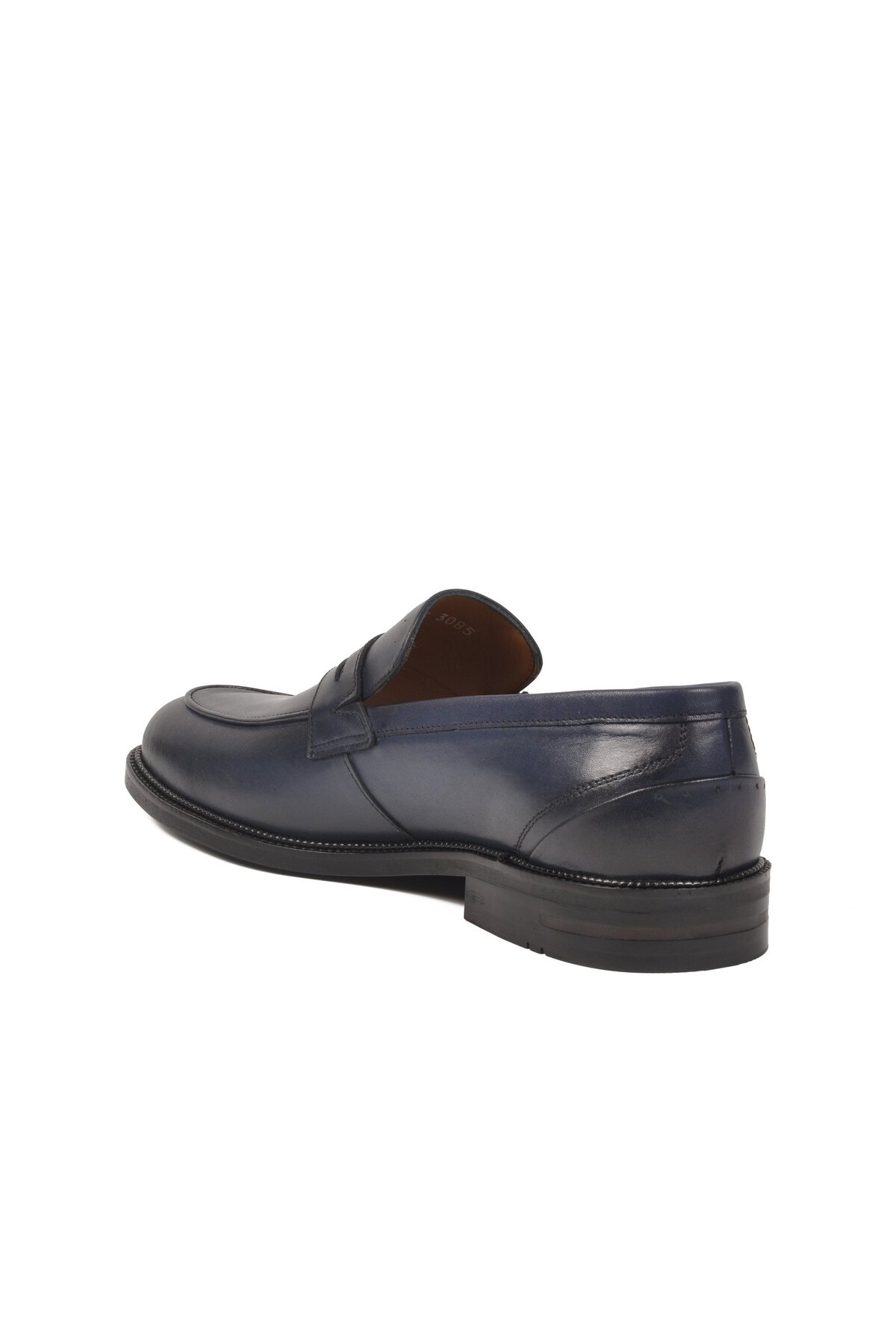 Lacivert Hakiki Deri Erkek Günlük Ayakkabı 3085 M