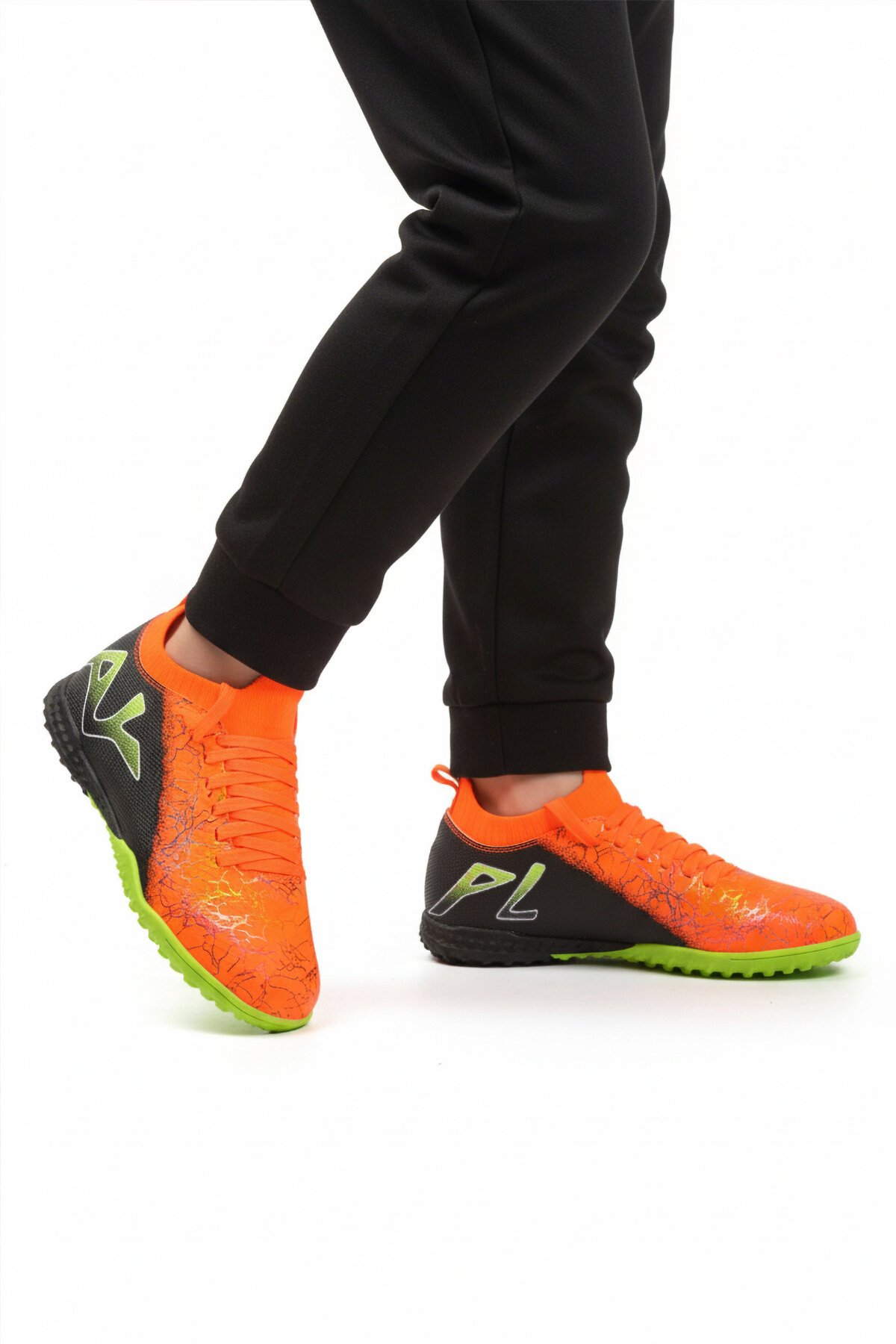 Neon Turuncu-Siyah Unisex Halı Saha Ayakkabısı GH-252-153 G