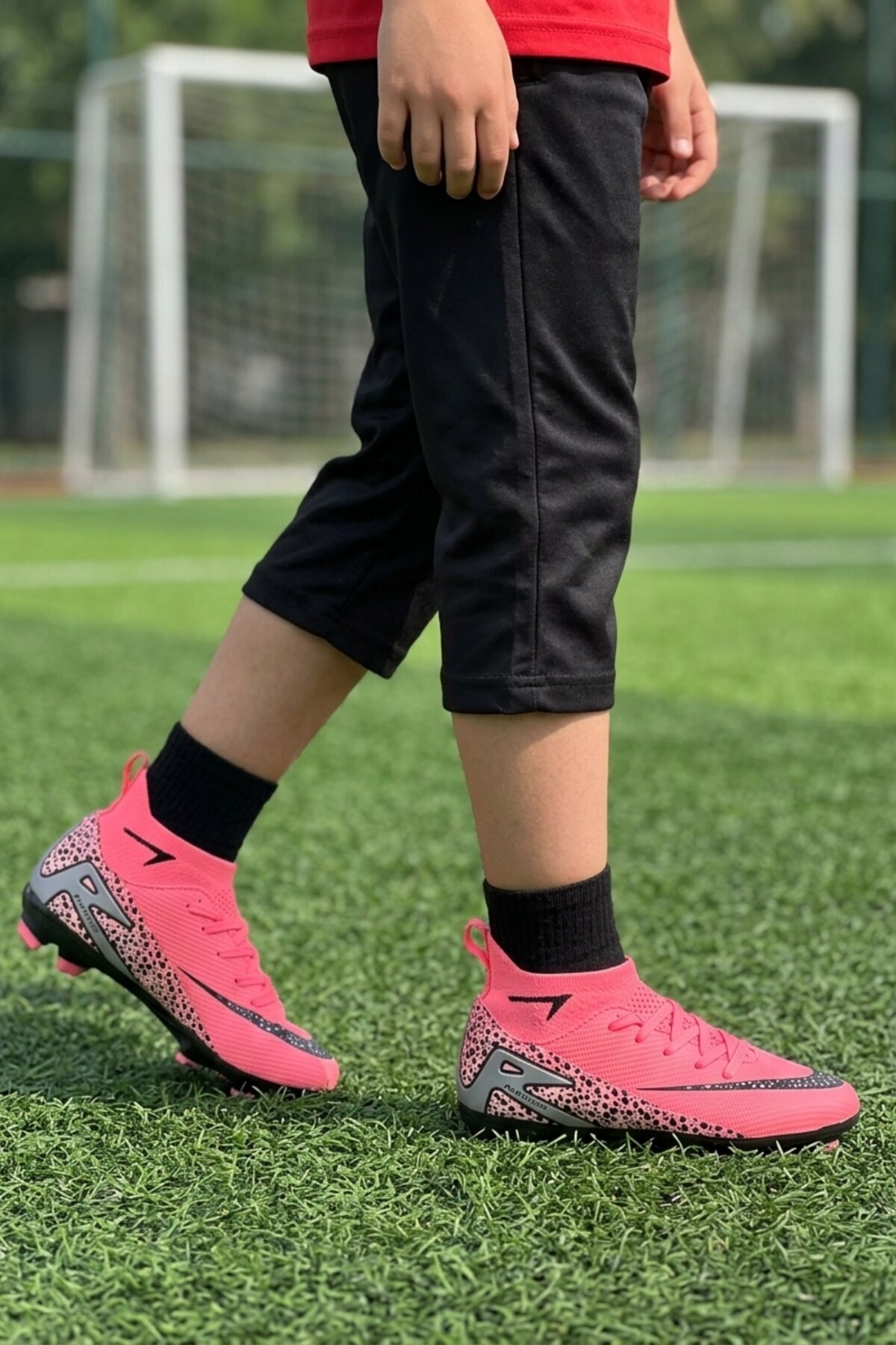 Pembe-Siyah Hafif Çocuk Krampon 610 Süperfly F-P