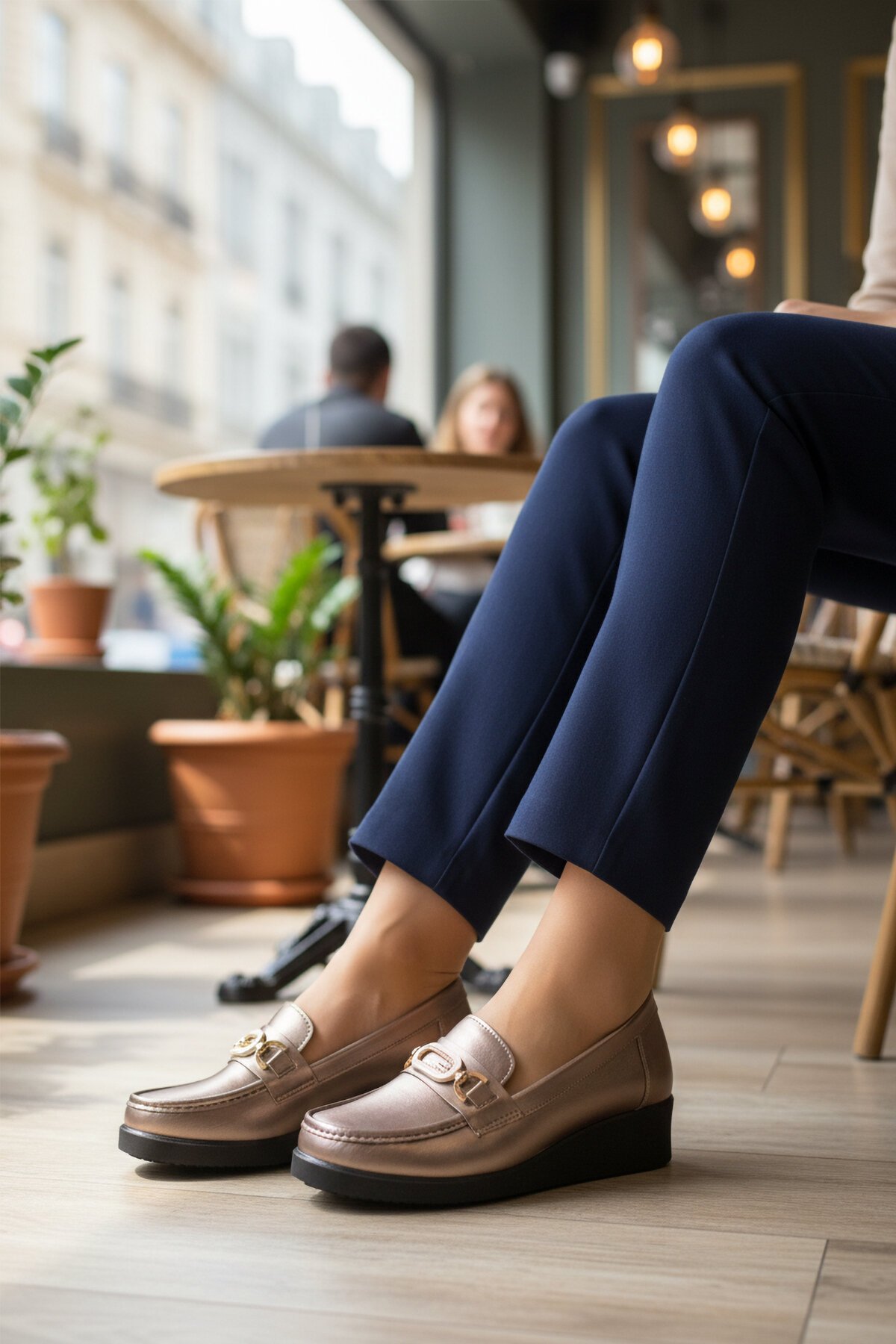 Platin Kadın Günlük Ayakkabı 651631 Z Geniş Kalıp