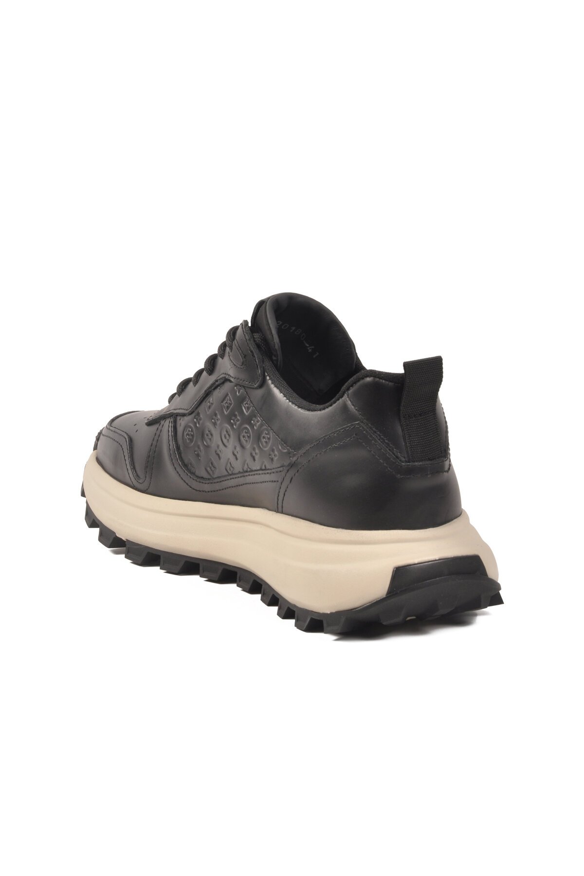 Siyah-Beyaz Hakiki Deri Erkek Günlük Ayakkabı Marcorossi 152-20180 M